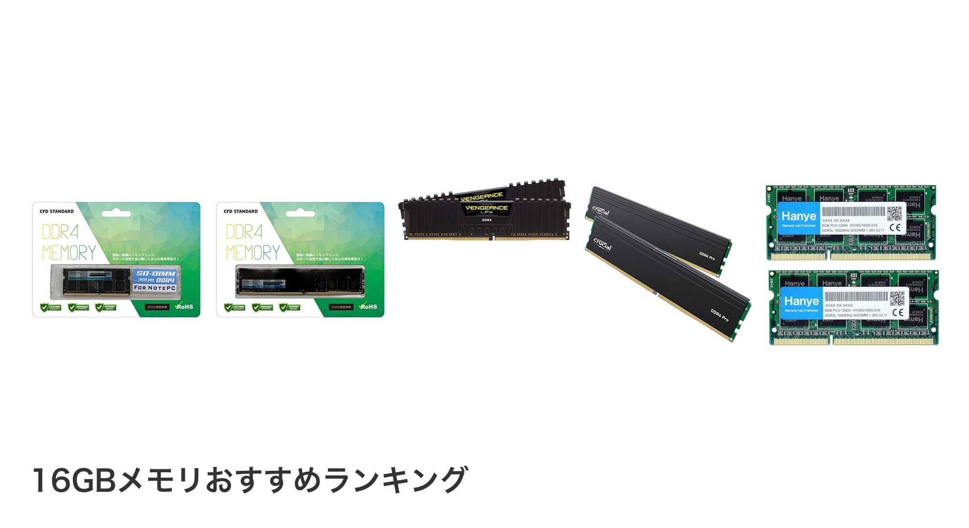 16GBメモリのおすすめランキング