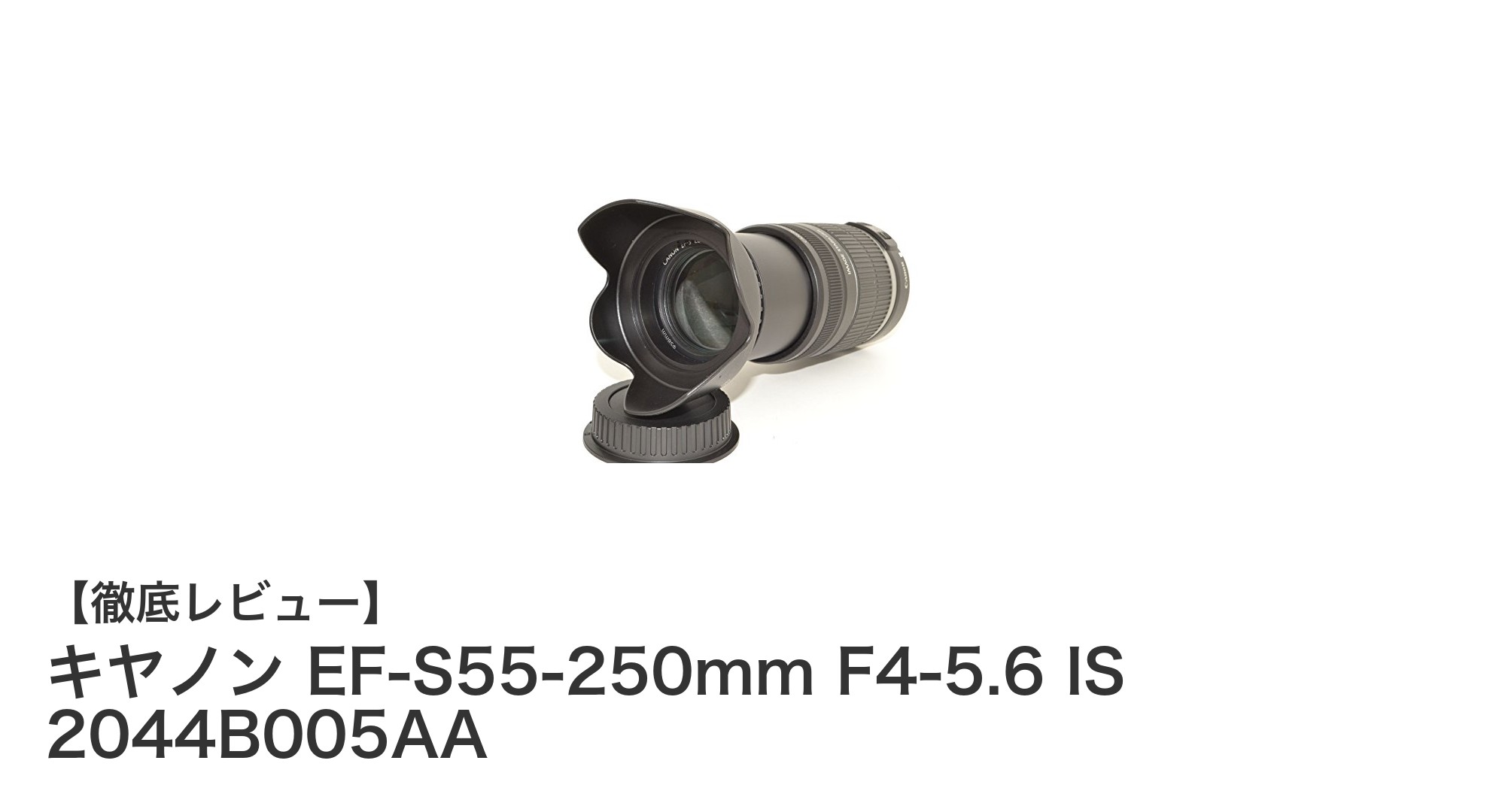 手軽に高倍率ズームを楽しむ!キヤノン EF-S55-250mm F4-5.6 ISの魅力とは?