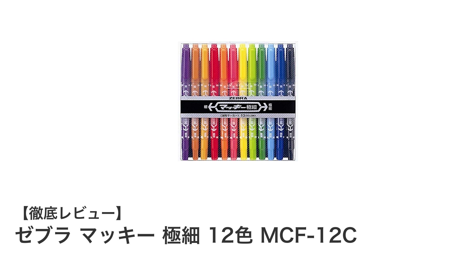 ゼブラ マッキー 極細 12色セットで繊細かつ多彩な表現を楽しもう！