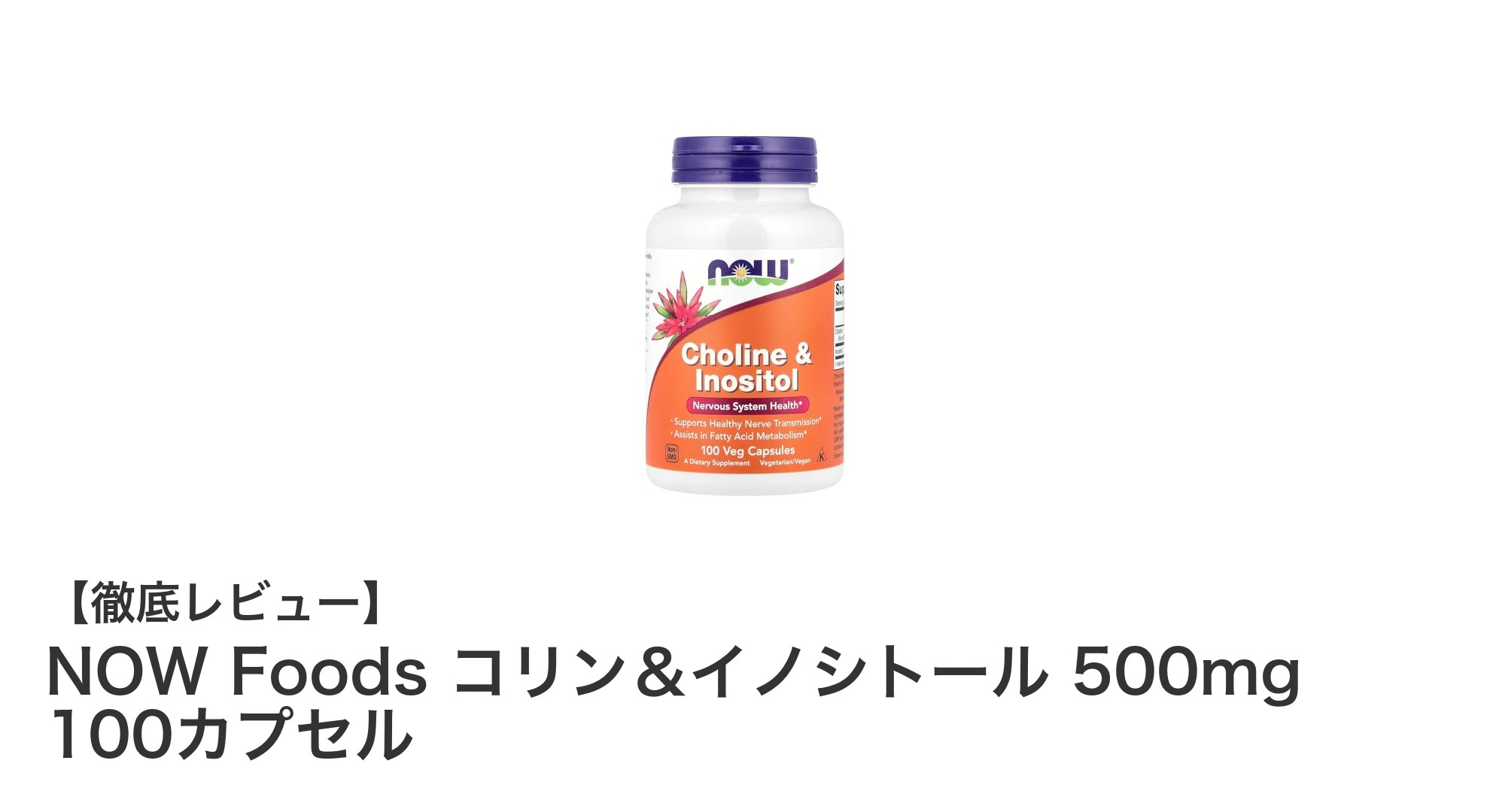 NOW Foodsのコリン＆イノシトールで健やかな毎日をサポート！