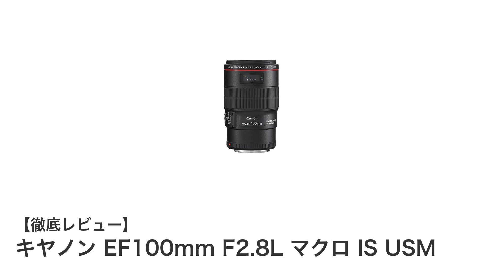 キヤノン EF100mm F2.8L マクロ IS USM：精密なクローズアップ撮影の決定版レンズ