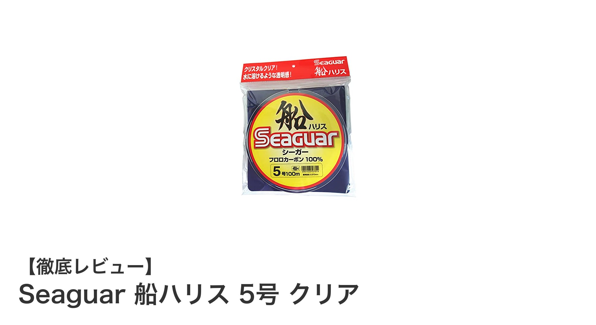 高耐久で信頼のフロロカーボン!Seaguar船ハリス5号クリアの魅力とは?