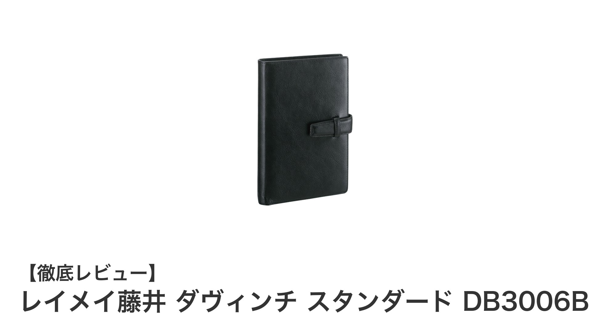 高級感と機能性を兼ね備えたレイメイ藤井 ダヴィンチ スタンダード DB3006Bシステム手帳の魅力