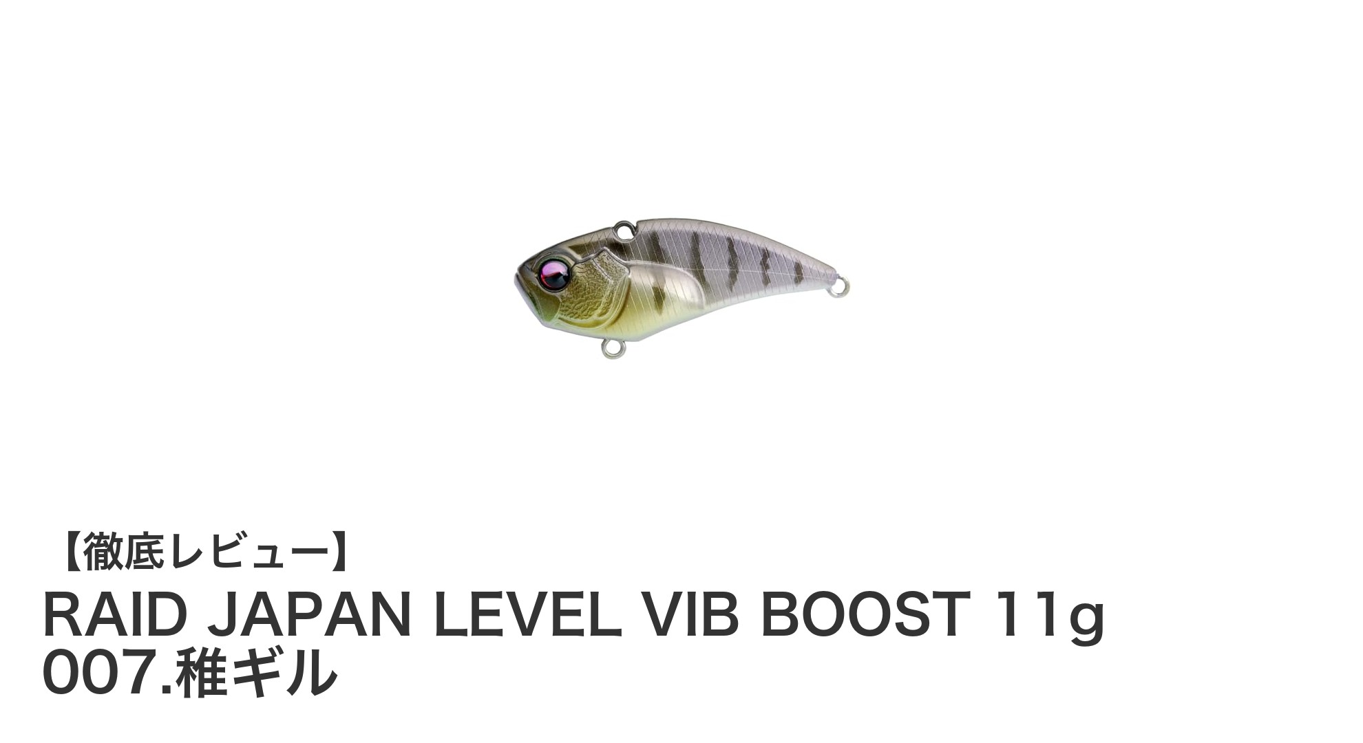 リアル稚ギルカラーで差をつける!RAID JAPAN LEVEL VIB BOOST 11gの魅力とは?