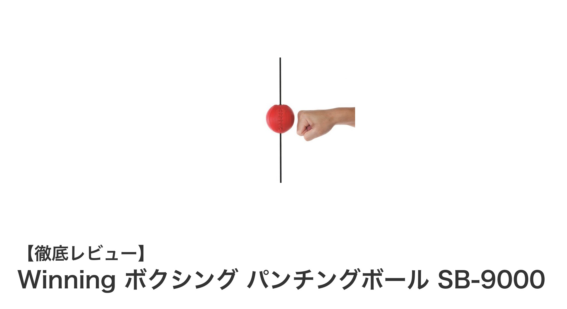 Winning ボクシング パンチングボール SB-9000で動体視力とパンチ力を強化しよう！