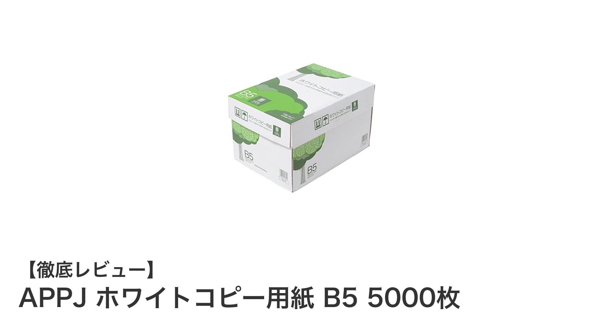 大容量でエコな選択!APPJホワイトコピー用紙B5 5000枚セットの魅力とは?