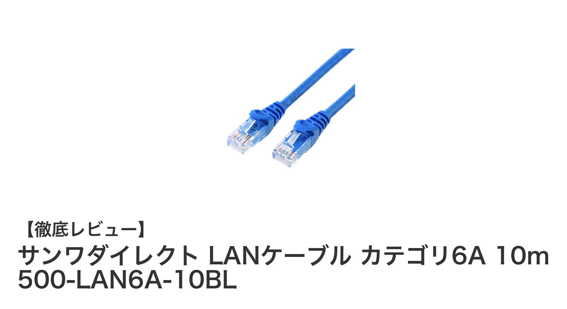 高速通信を実現するサンワダイレクトのカテゴリ6A LANケーブル10mモデルの魅力