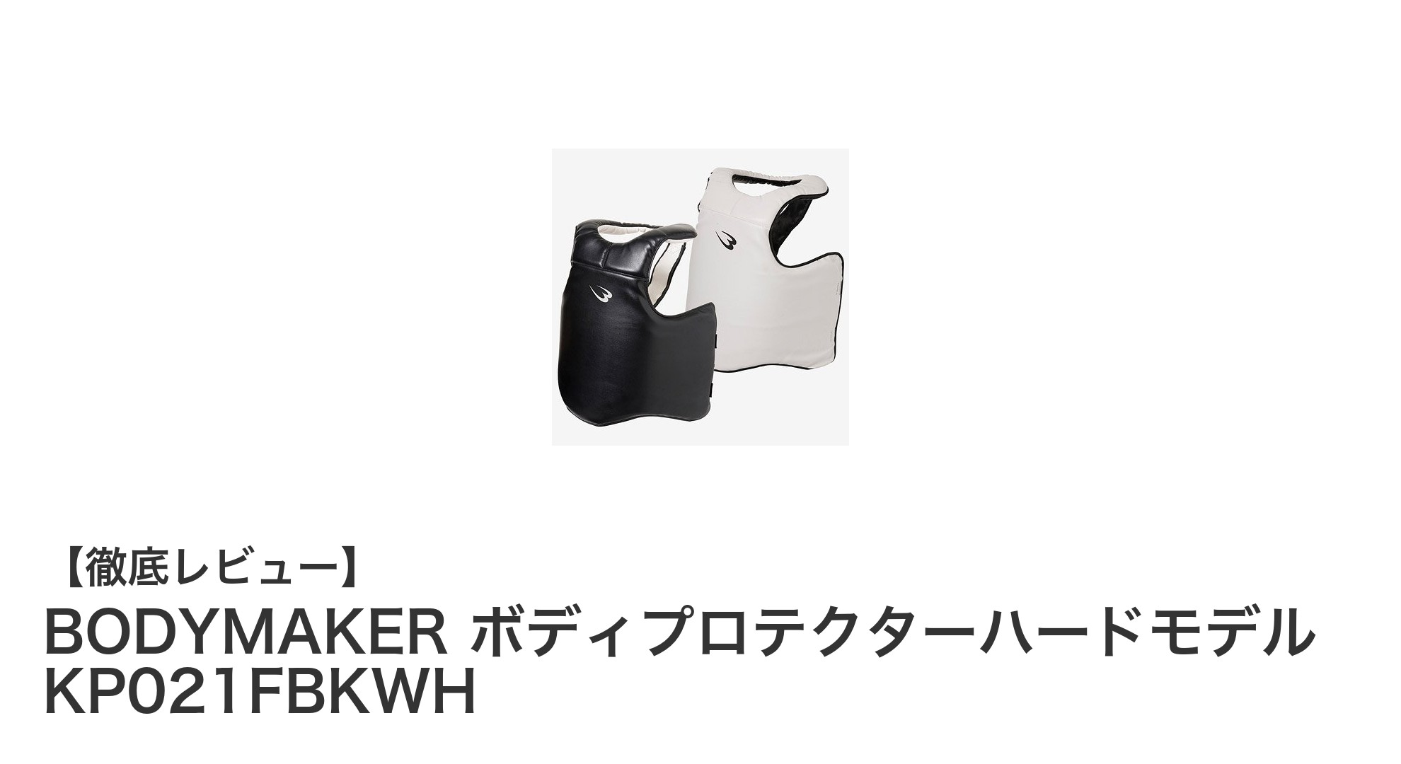 BODYMAKERのハードモデルボディプロテクターで格闘技の安全性を強化！