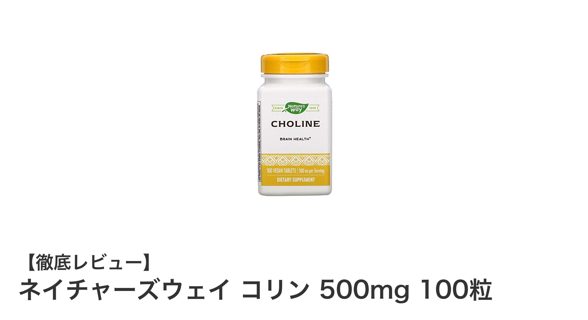 高品質な栄養補助食品！ネイチャーズウェイのコリン500mgで健康サポート