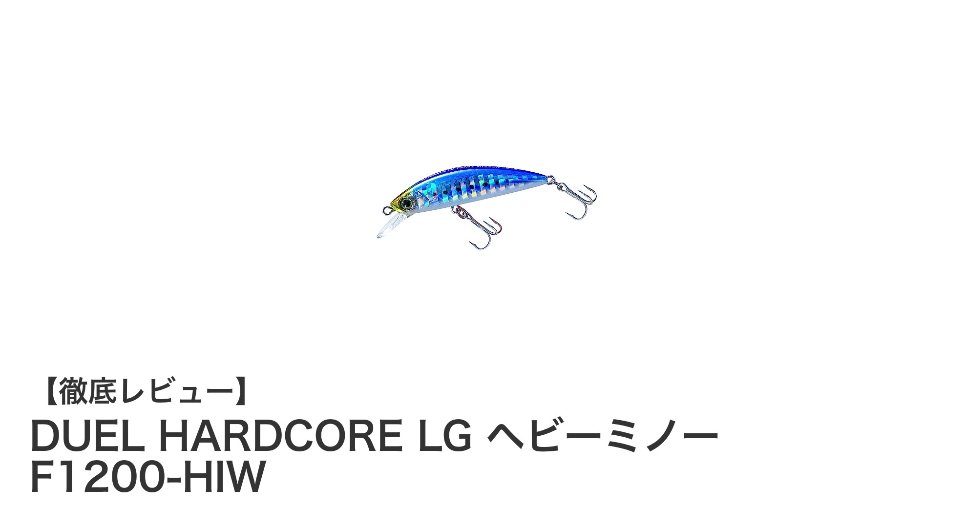 遠投性能抜群！DUEL HARDCORE LG ヘビーミノー F1200-HIWでライトゲームを制覇