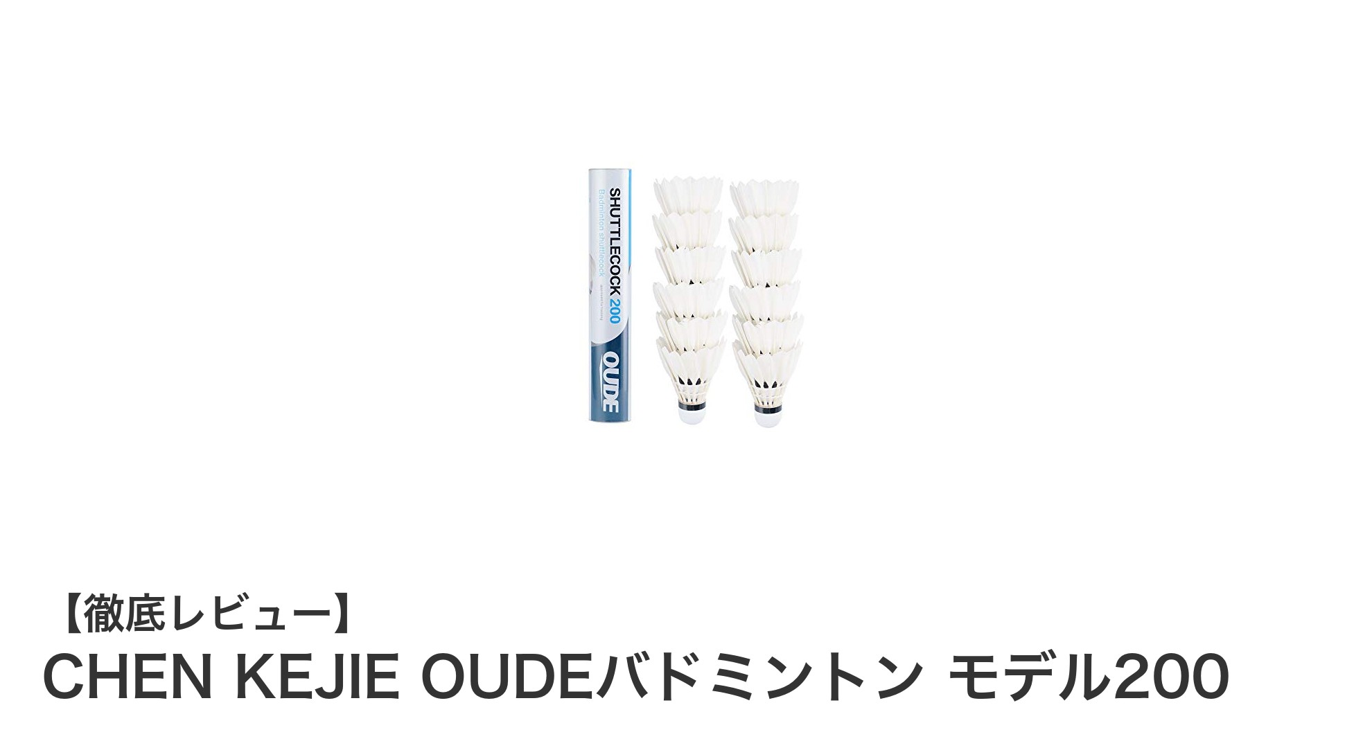 CHEN KEJIE OUDEバドミントン モデル200で快適プレイ!耐久性と安定飛行を実現したシャトルセット