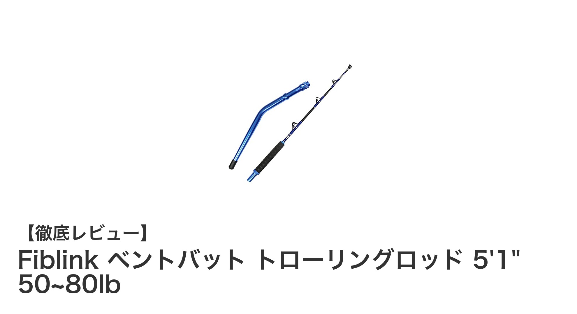 Fiblinkの海釣り用トローリングロッドで大物を狙う!5'1