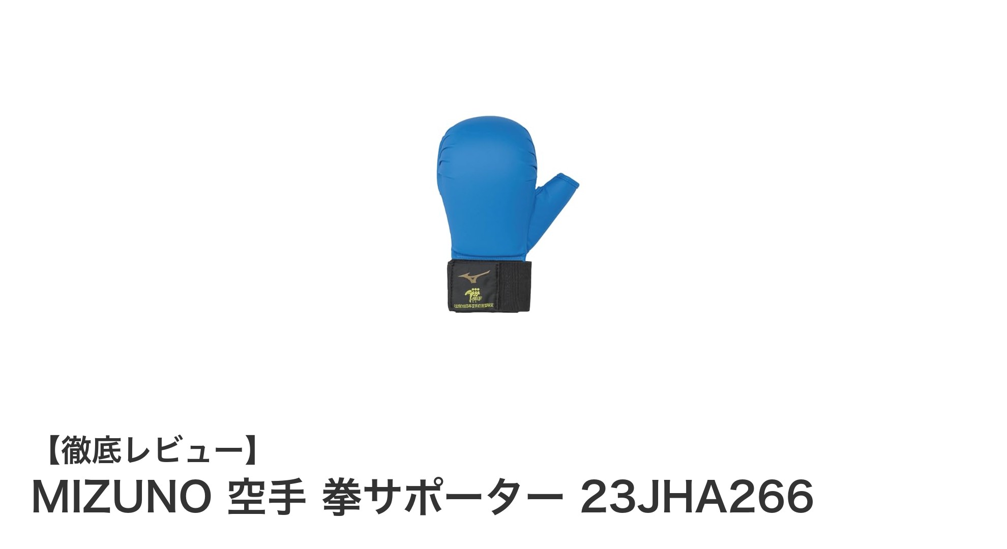 MIZUNOの拳サポーターで空手のパフォーマンスを最大化！耐久性と衝撃吸収力を兼ね備えた最適な選択
