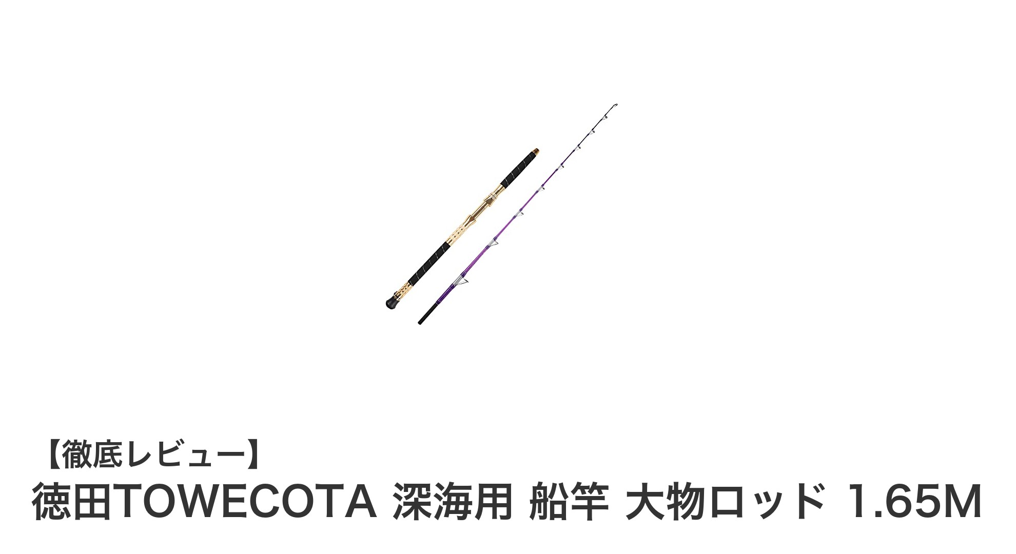 携帯性抜群！徳田TOWECOTA深海用大物船竿で究極の釣り体験を
