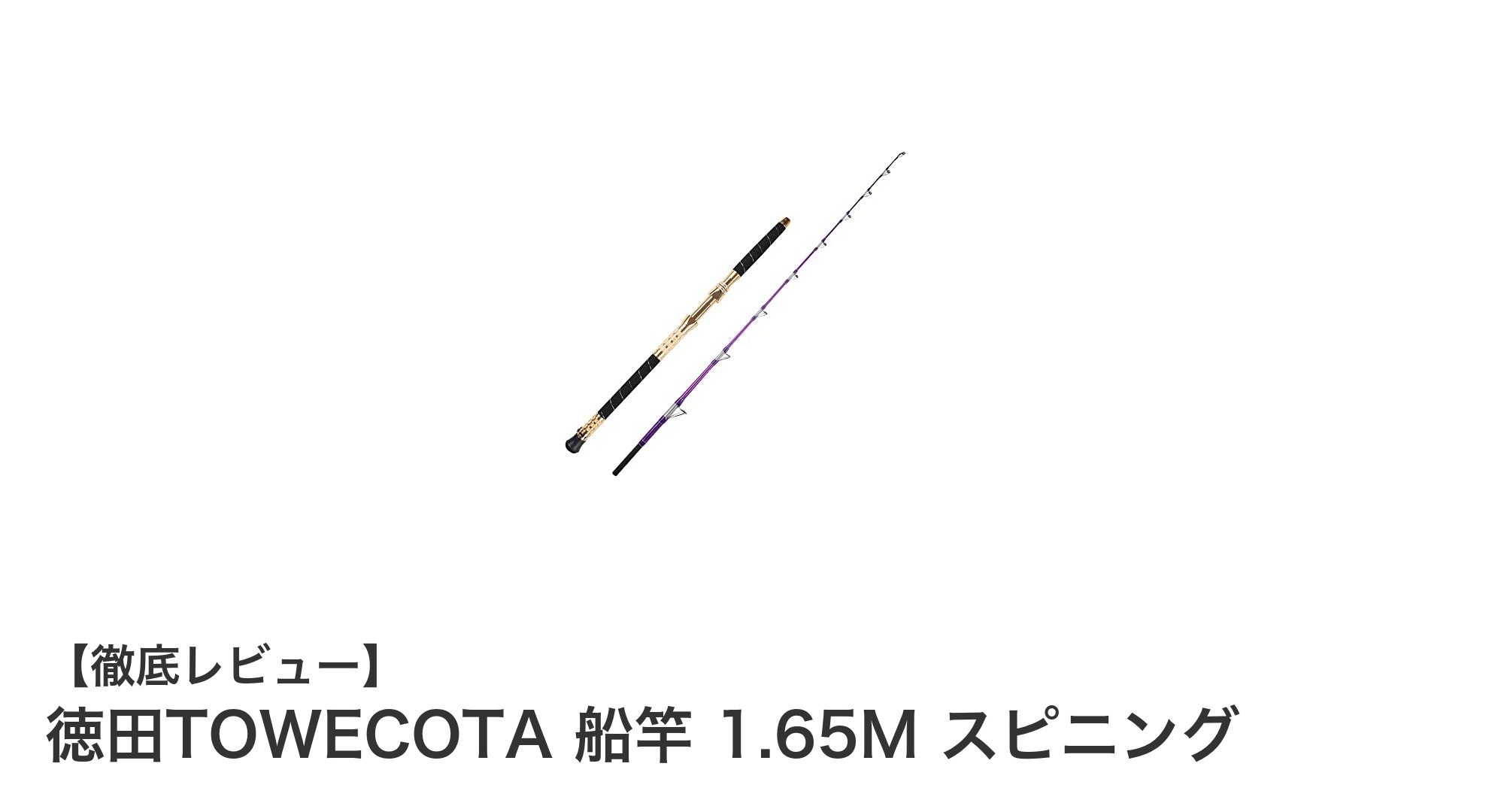 徳田TOWECOTA 船竿 1.65M スピニングで大物釣りを極める!