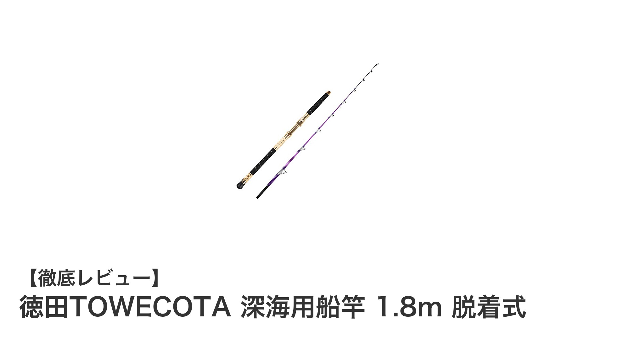 徳田TOWECOTA深海用船竿1.8m|大型魚狙いの最強ロッド登場!