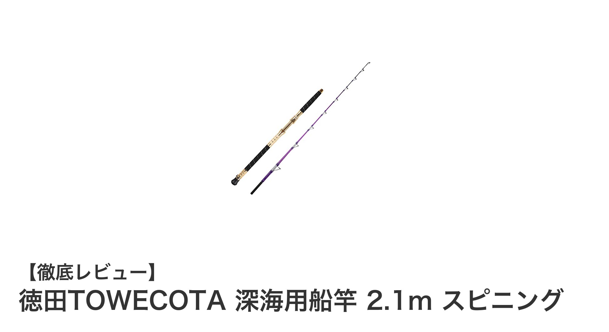 多彩な魚種に対応!徳田TOWECOTA深海用船竿2.1mスピニングの魅力とは?