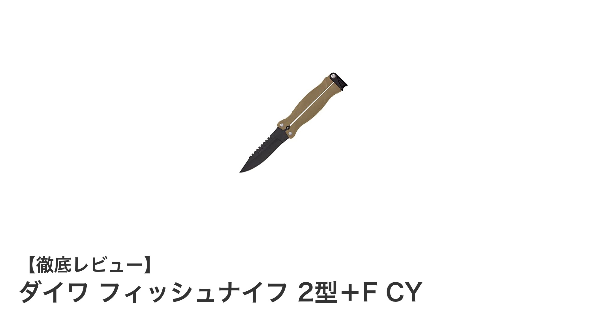 携帯性抜群で釣り場に最適!ダイワ フィッシュナイフ 2型+F CYの魅力とは?