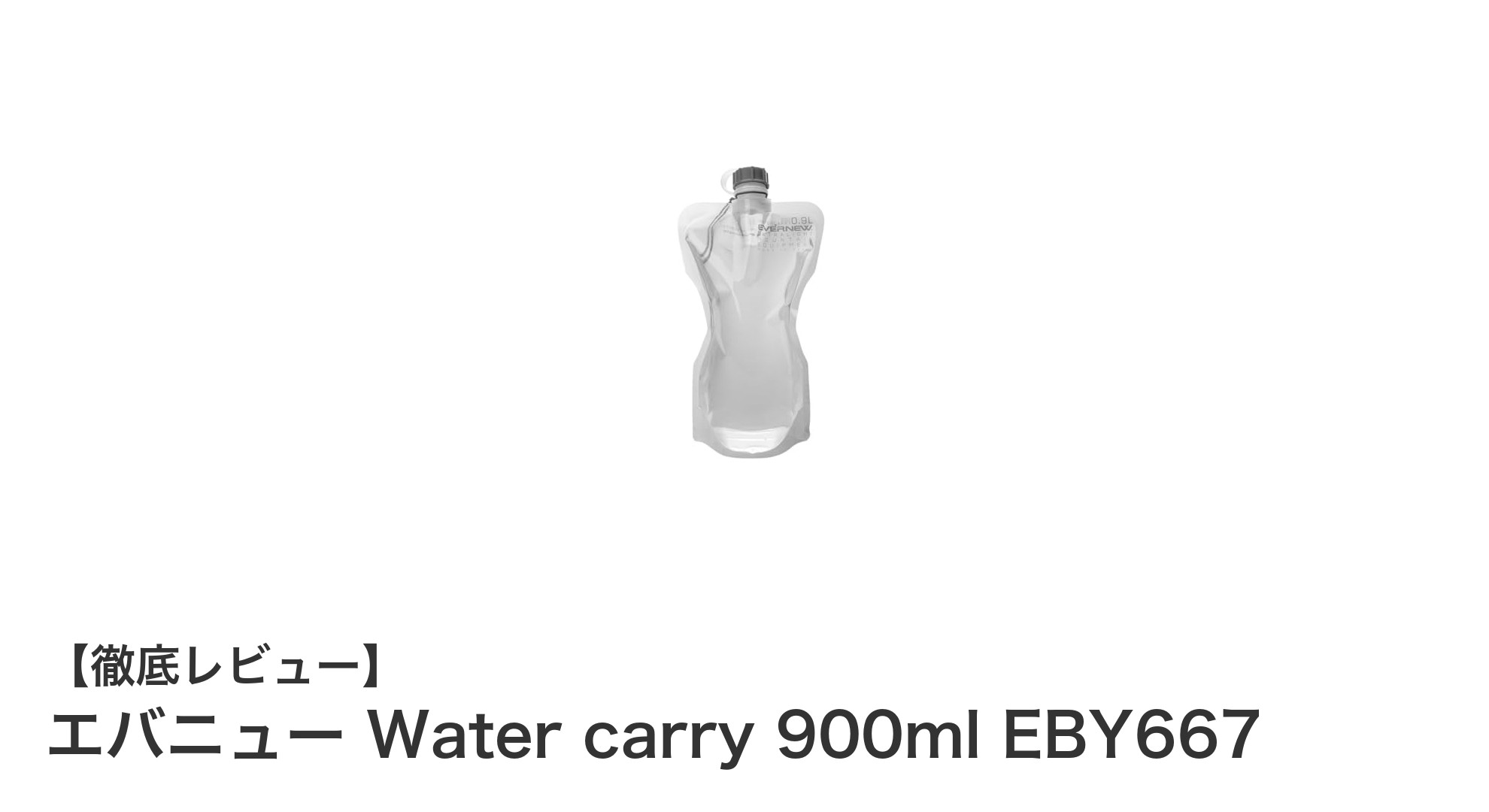 エバニュー Water carry 900ml EBY667で快適&安心の水分補給を!