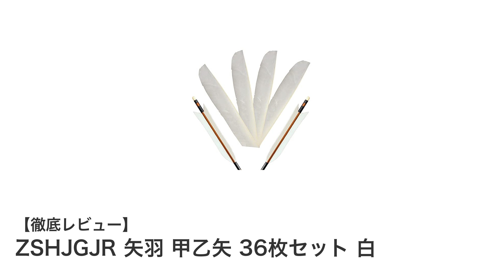 天然七面鳥羽根使用！ZSHJGJR矢羽 甲乙矢36枚セットで伝統弓道を極める