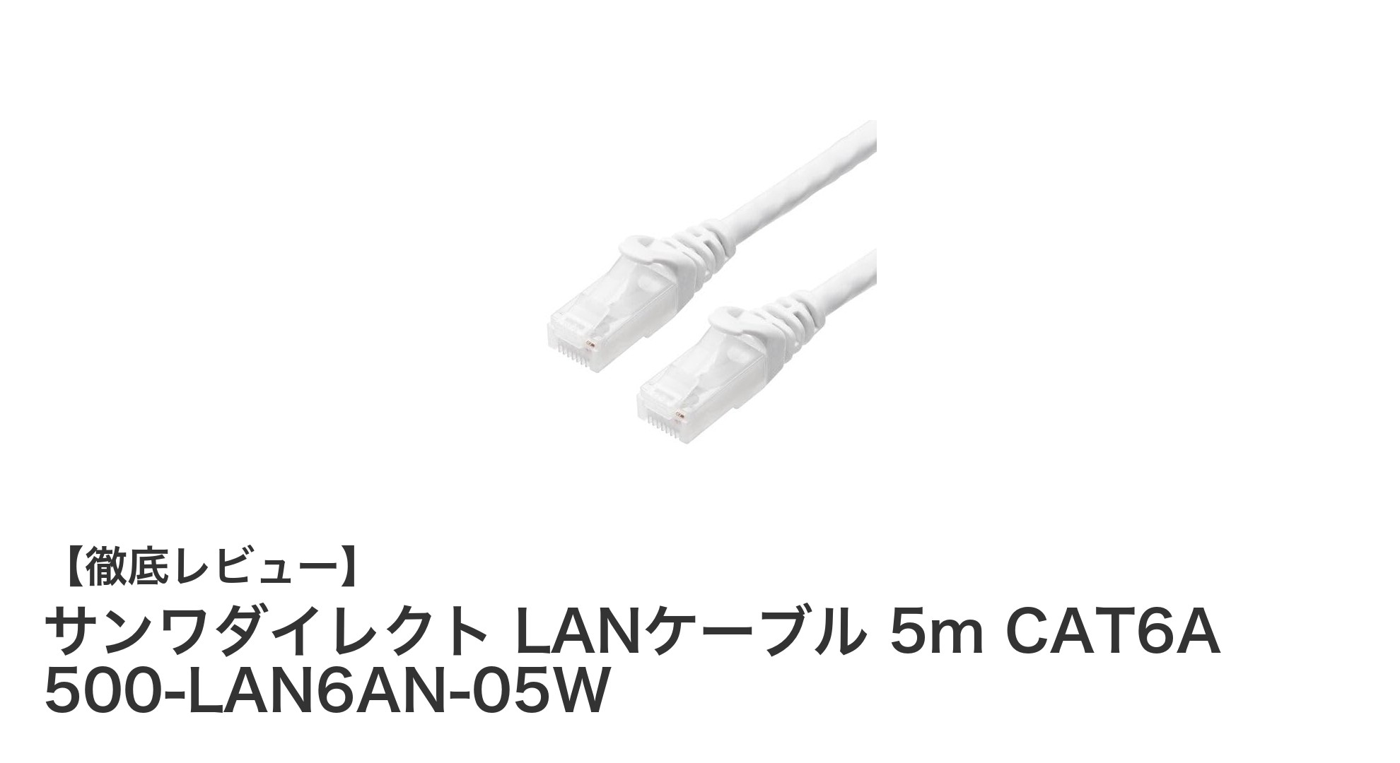 高速伝送を実現するサンワダイレクトのCAT6A対応5mLANケーブルレビュー