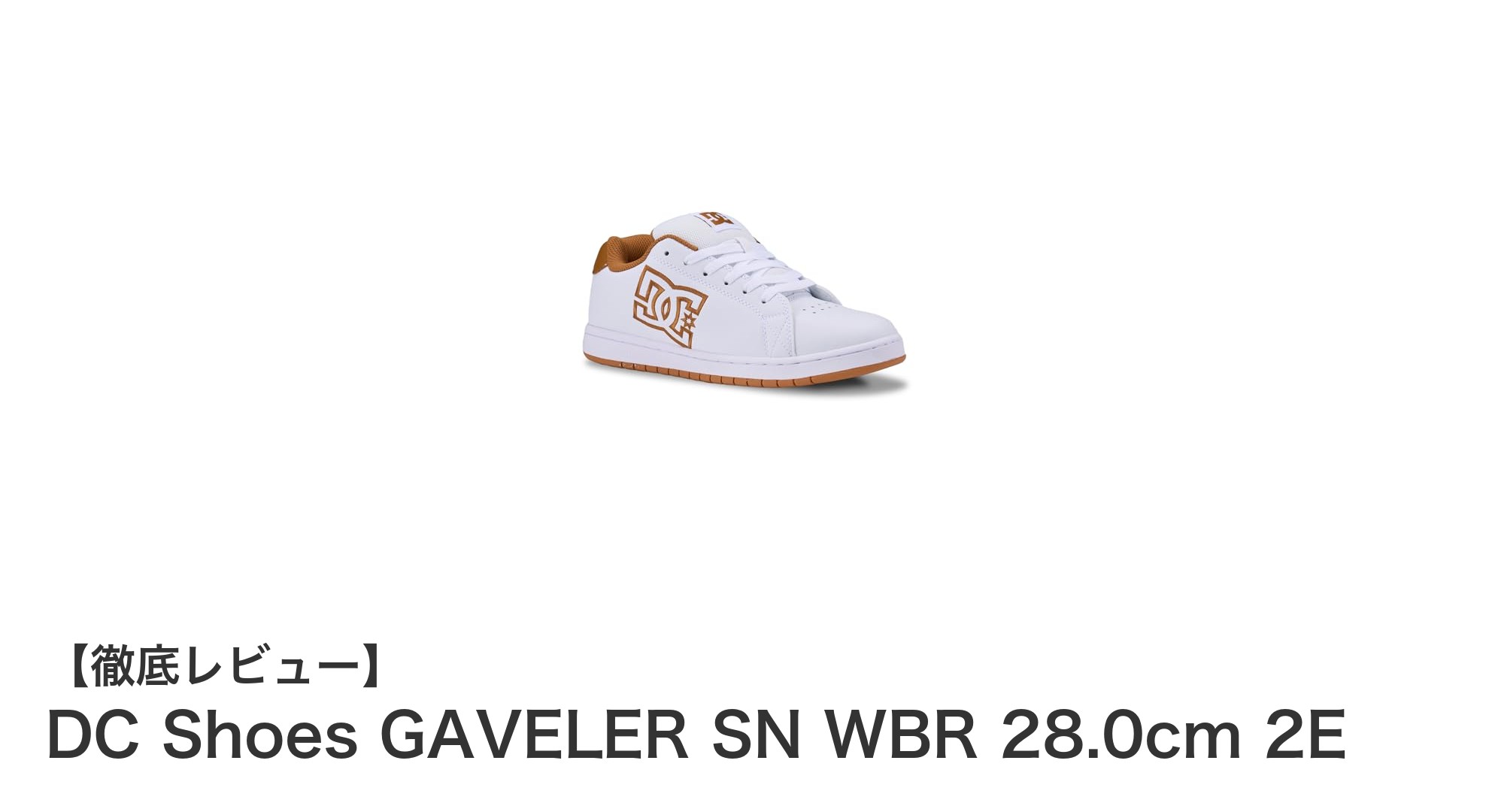 快適さと通気性を両立!DC ShoesのGAVELER SN WBR 28.0cm 2Eレビュー