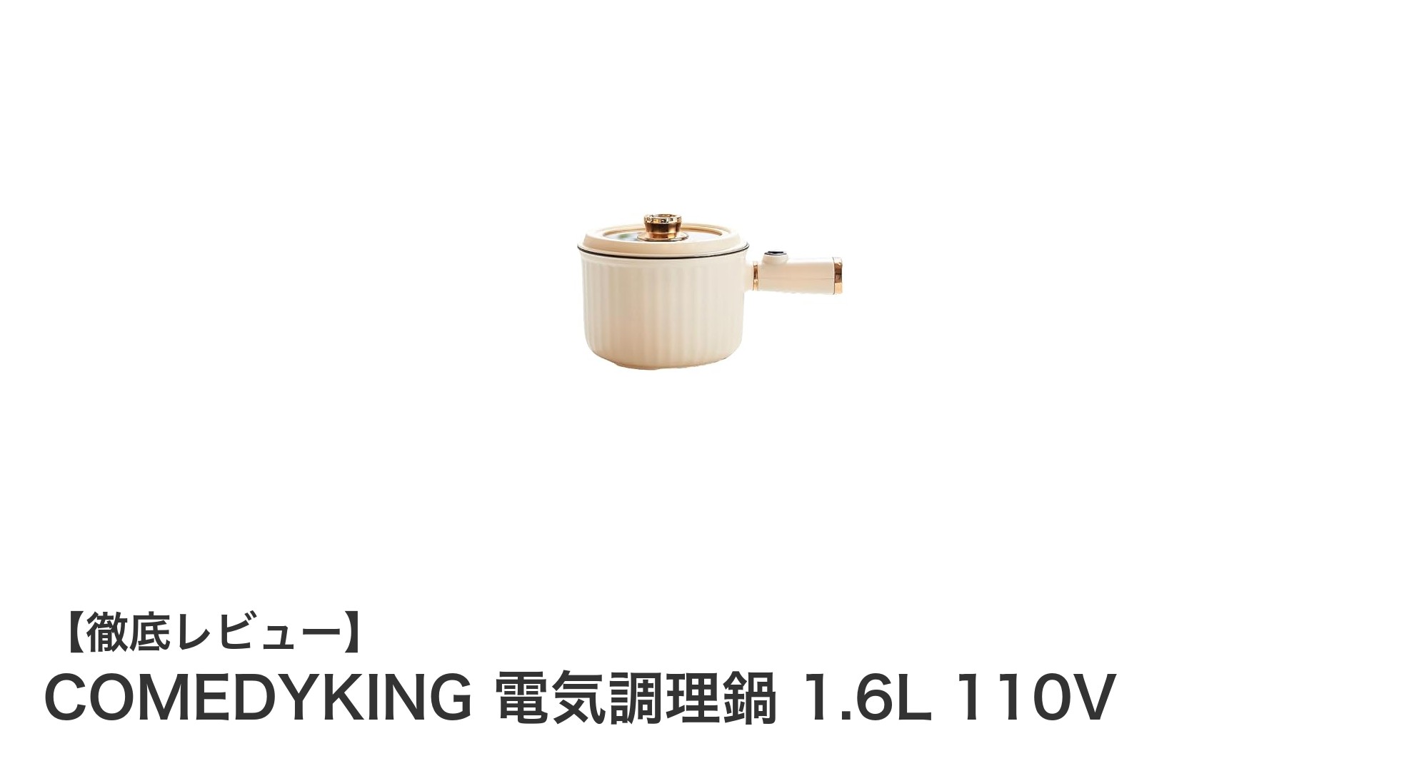 コンパクトで多機能!COMEDYKING電気調理鍋1.6Lで手軽に美味しい料理を楽しもう