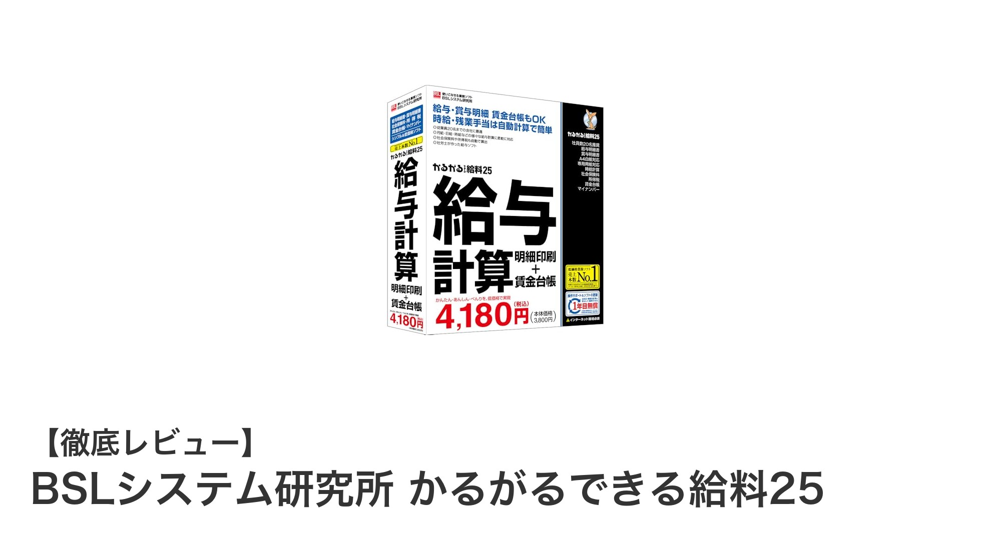 初心者でも簡単！BSLシステム研究所の給与計算ソフト「かるがるできる給料25」の魅力とは？