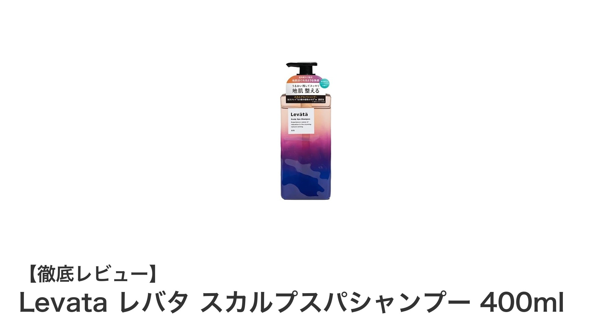 Levata レバタ スカルプスパシャンプーで地肌ケアを極める！メンズ専用の癒しシャンプー体験