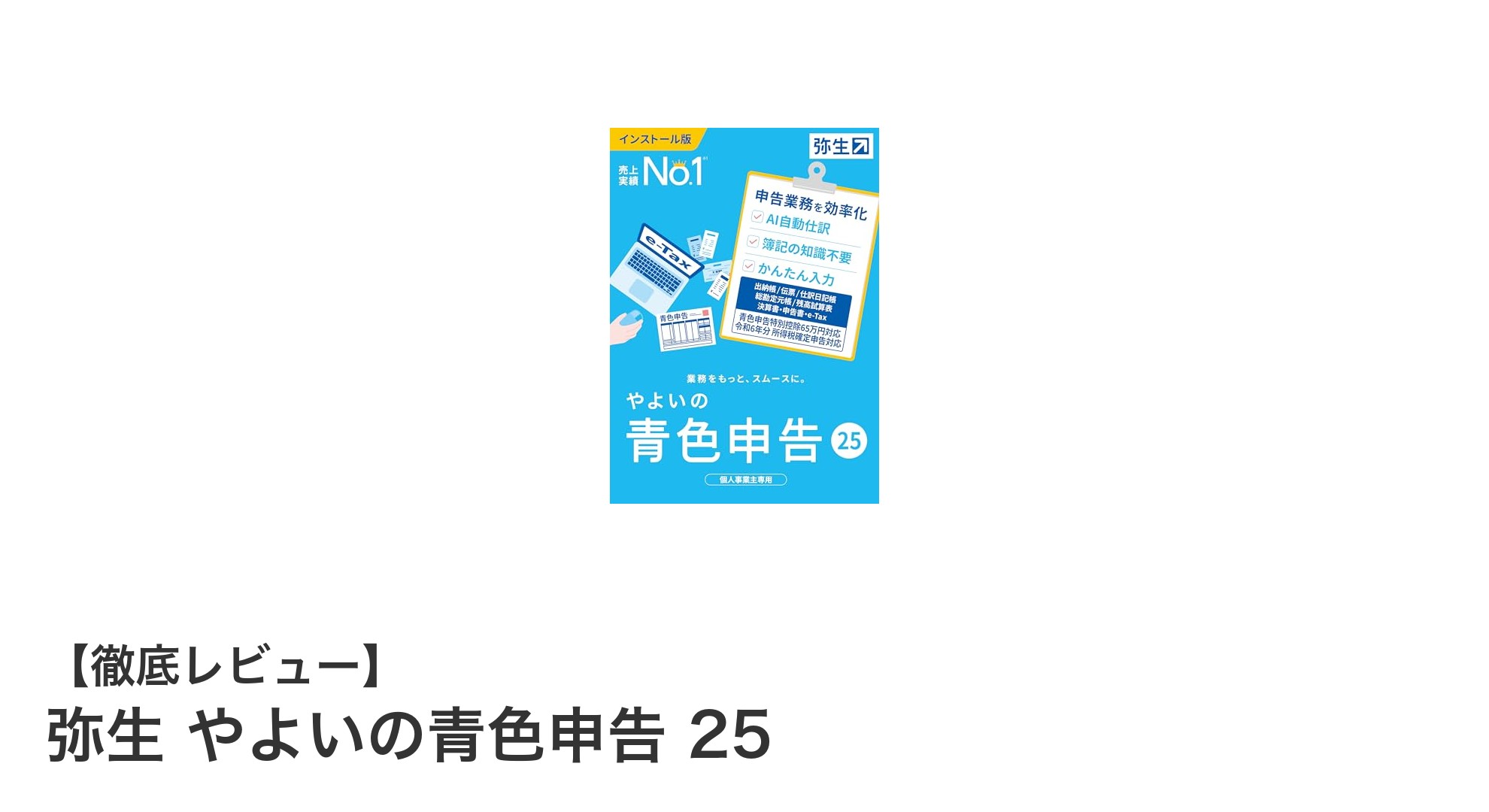 初心者でも安心！弥生 やよいの青色申告 25で令和6年分確定申告をスムーズに
