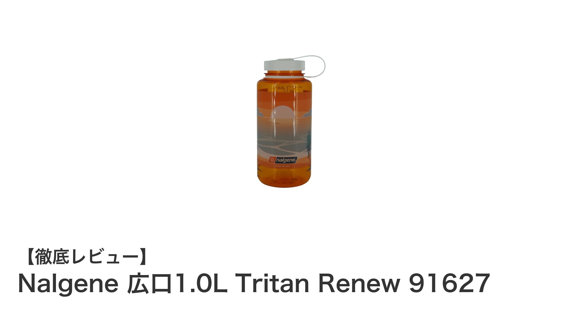 耐久性と高気密性が魅力!Nalgene 広口1.0L Tritan Renew 91627の実力を徹底解説