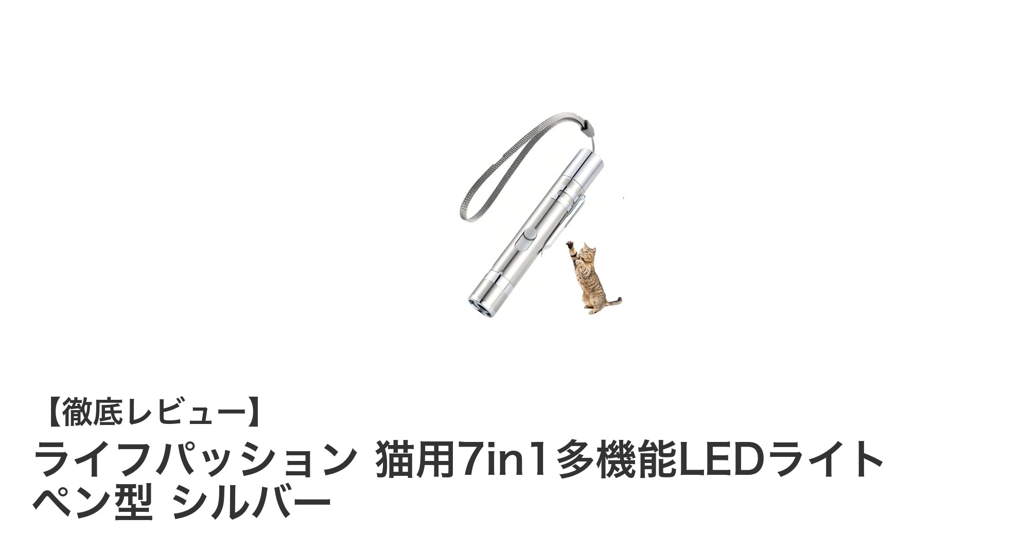 猫好き必見!ライフパッションの多機能LEDライトで遊びも健康チェックもこれ1本で完結