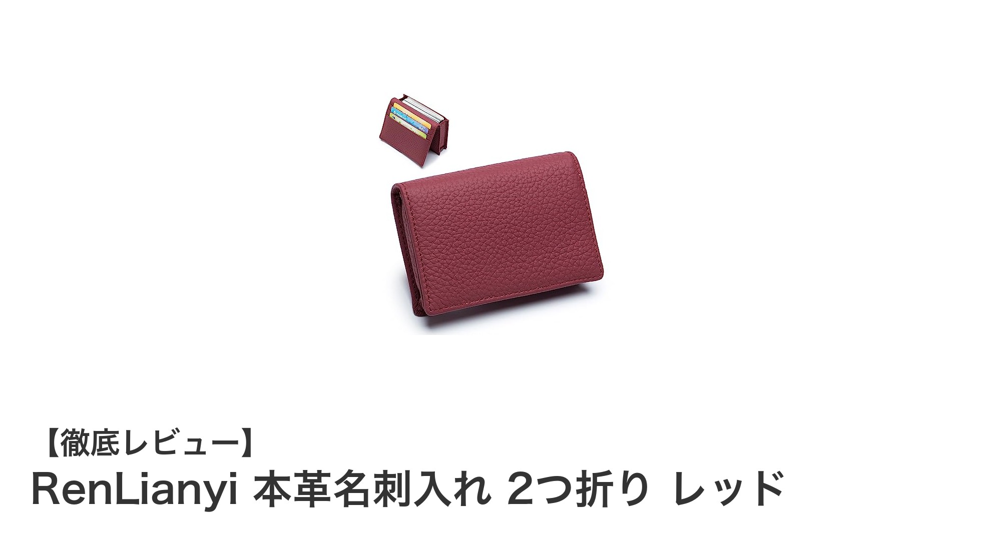 RenLianyi 本革名刺入れ：大容量＆耐久性を兼ね備えたスタイリッシュな2つ折りレザーケース
