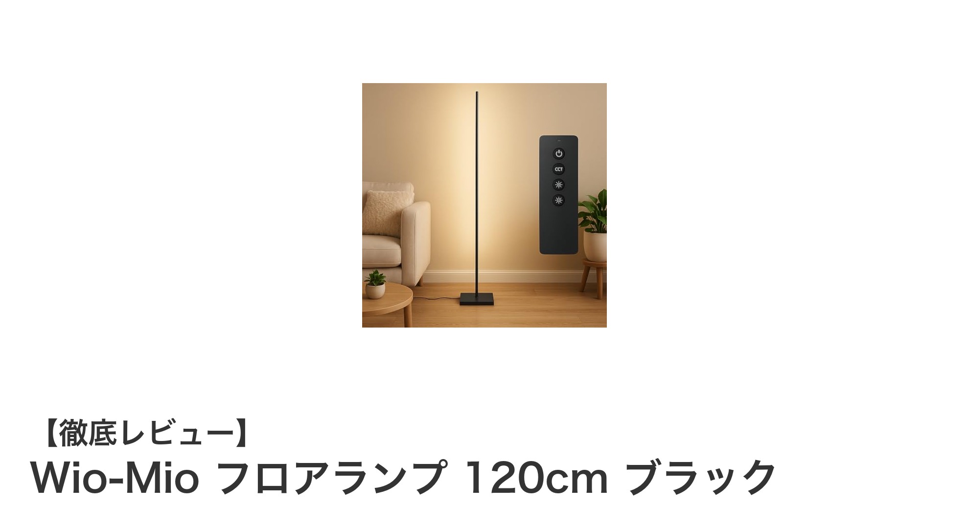 Wio-Mio フロアランプ 120cm ブラックで叶える快適な間接照明ライフ