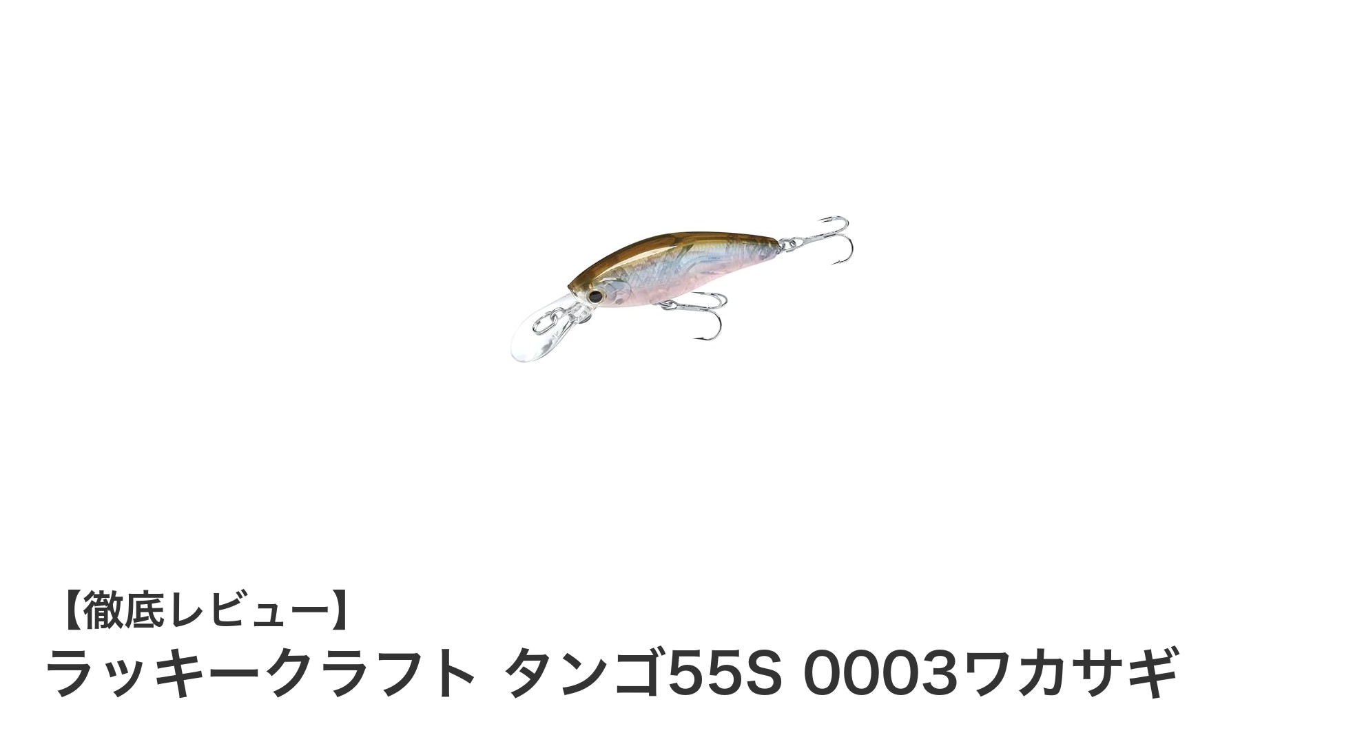 コンパクトながら高性能!ラッキークラフト タンゴ55S 0003ワカサギの魅力とは?