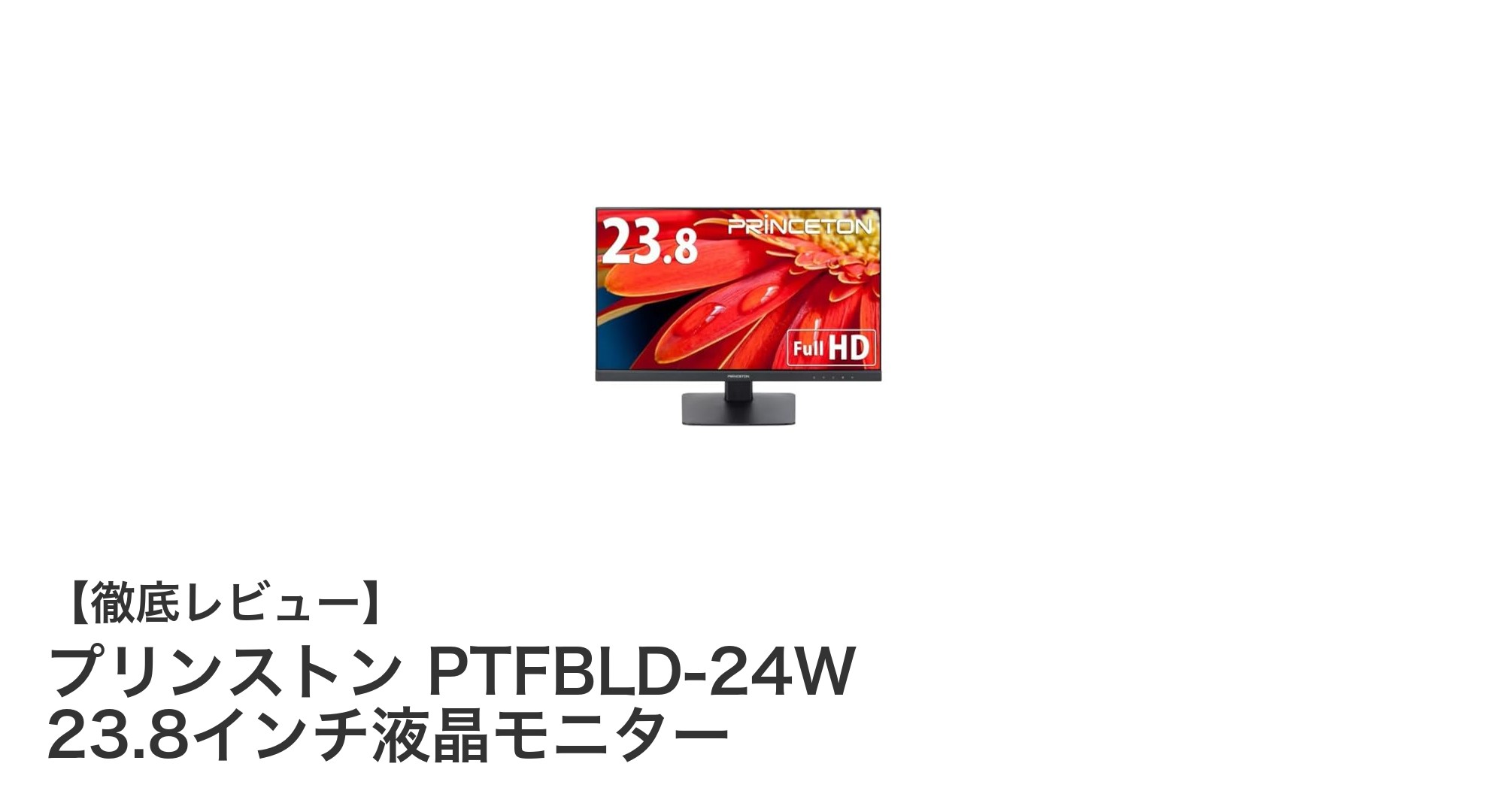 快適な作業環境を実現するプリンストンの23.8インチ液晶モニターPTFBLD-24Wの魅力とは?