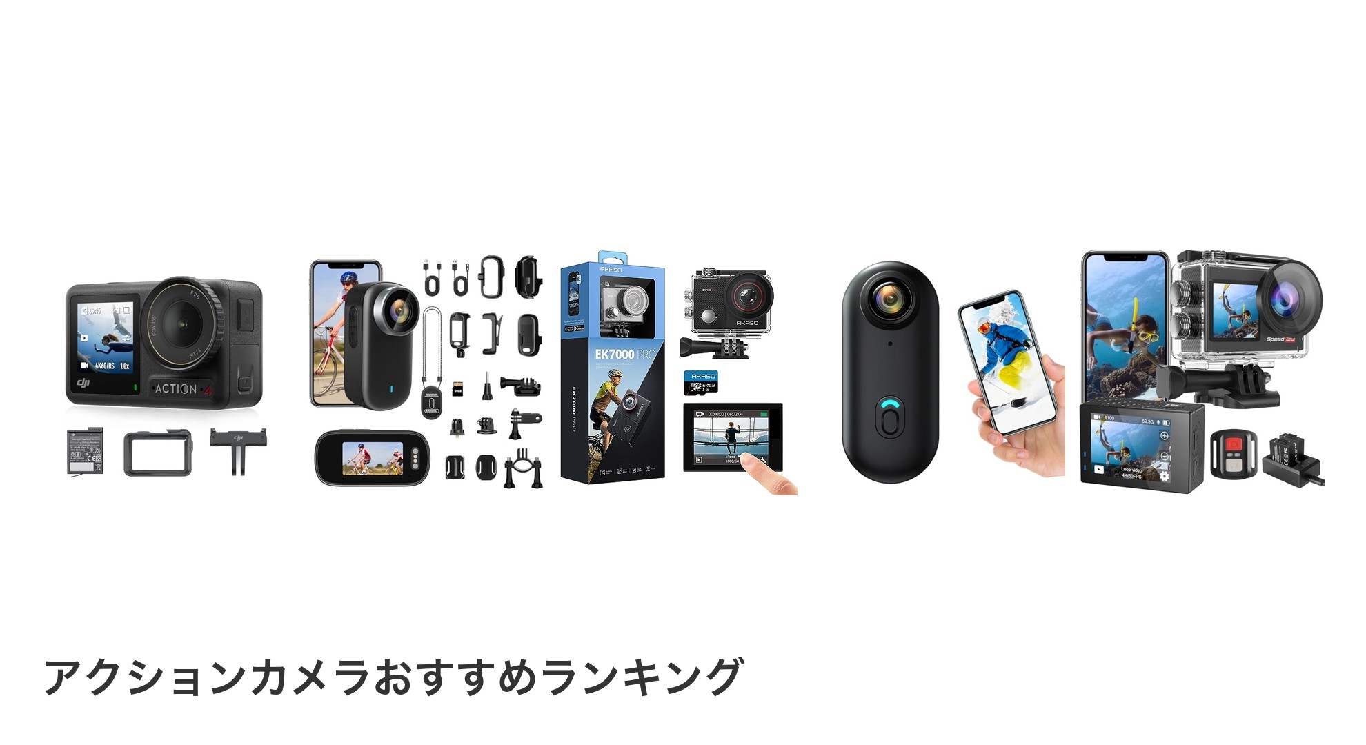 アクションカメラのおすすめランキング