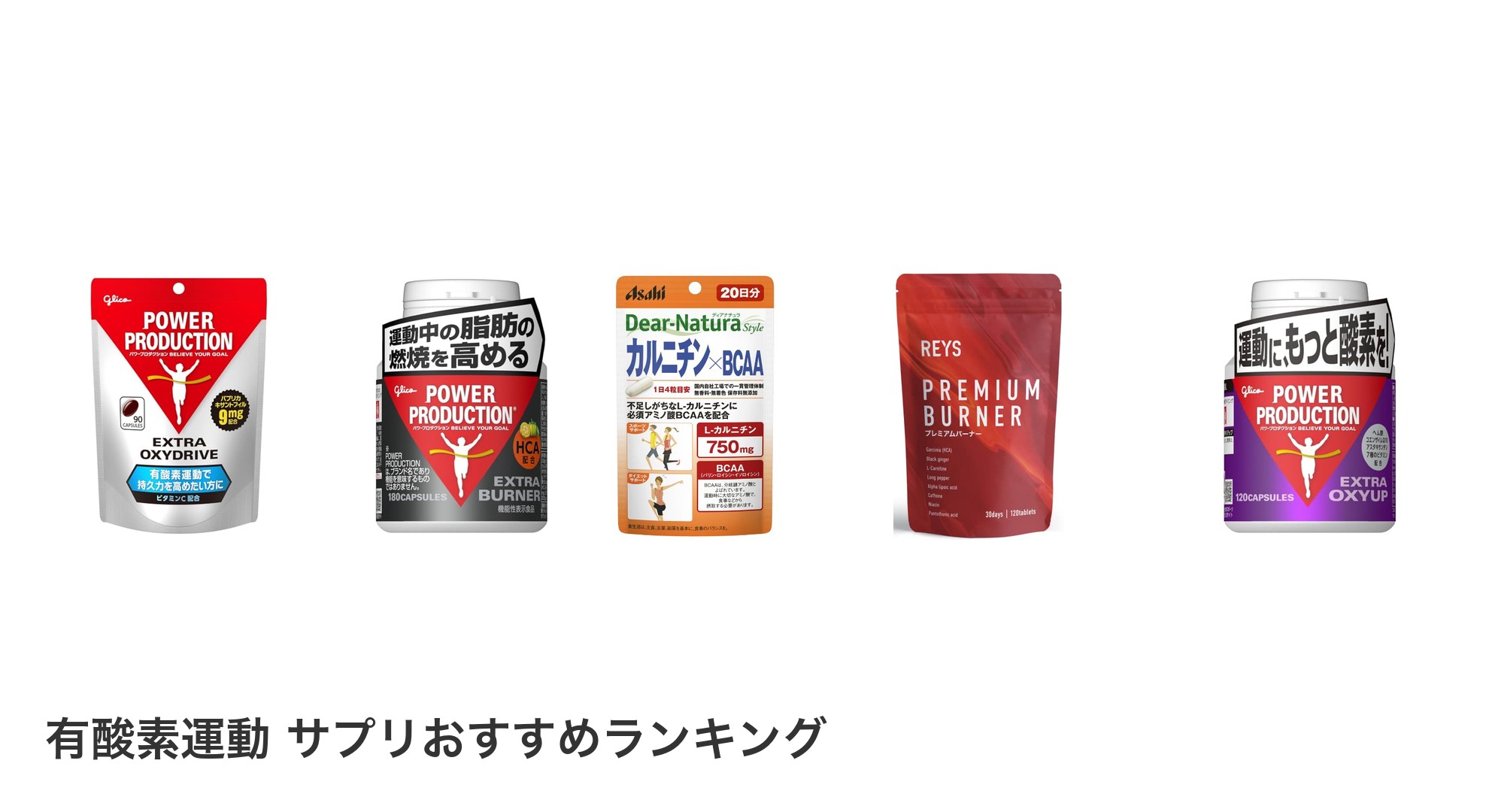有酸素運動 サプリのおすすめランキング
