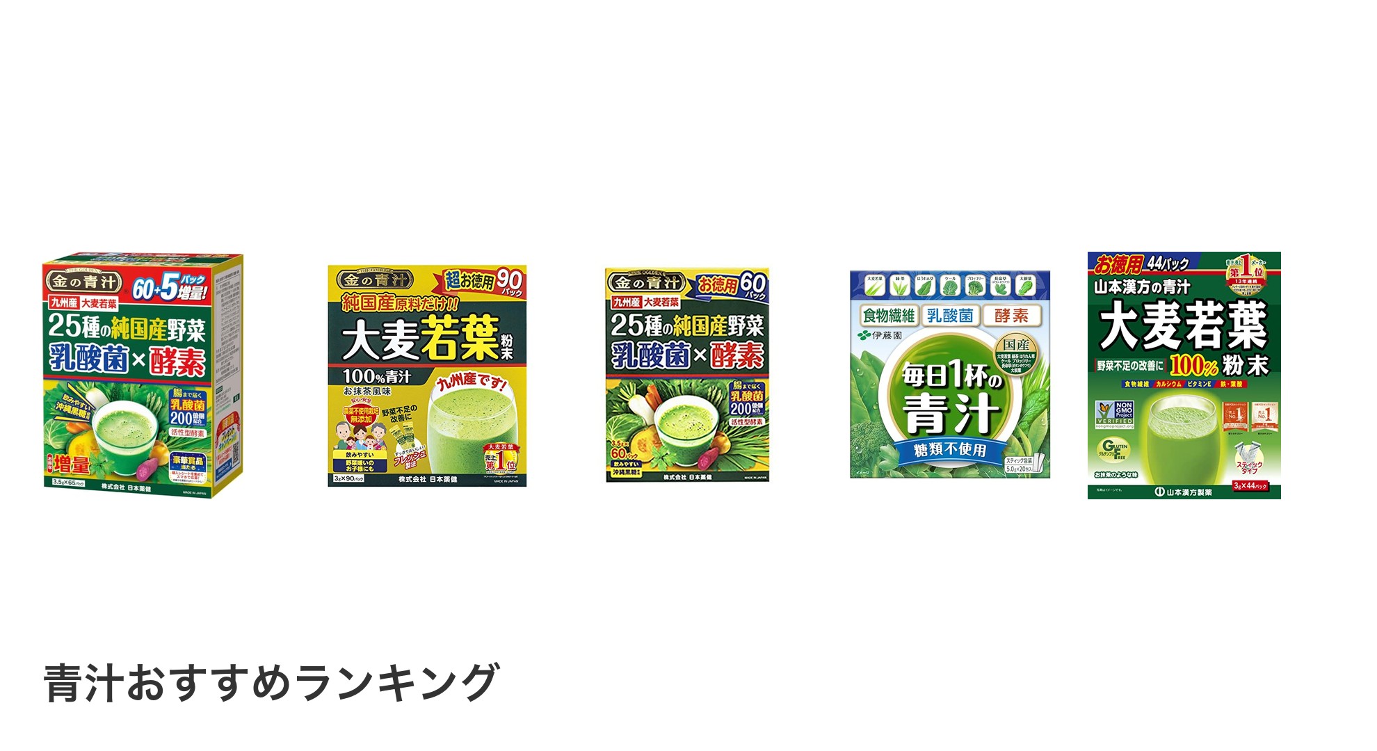 青汁のおすすめランキング