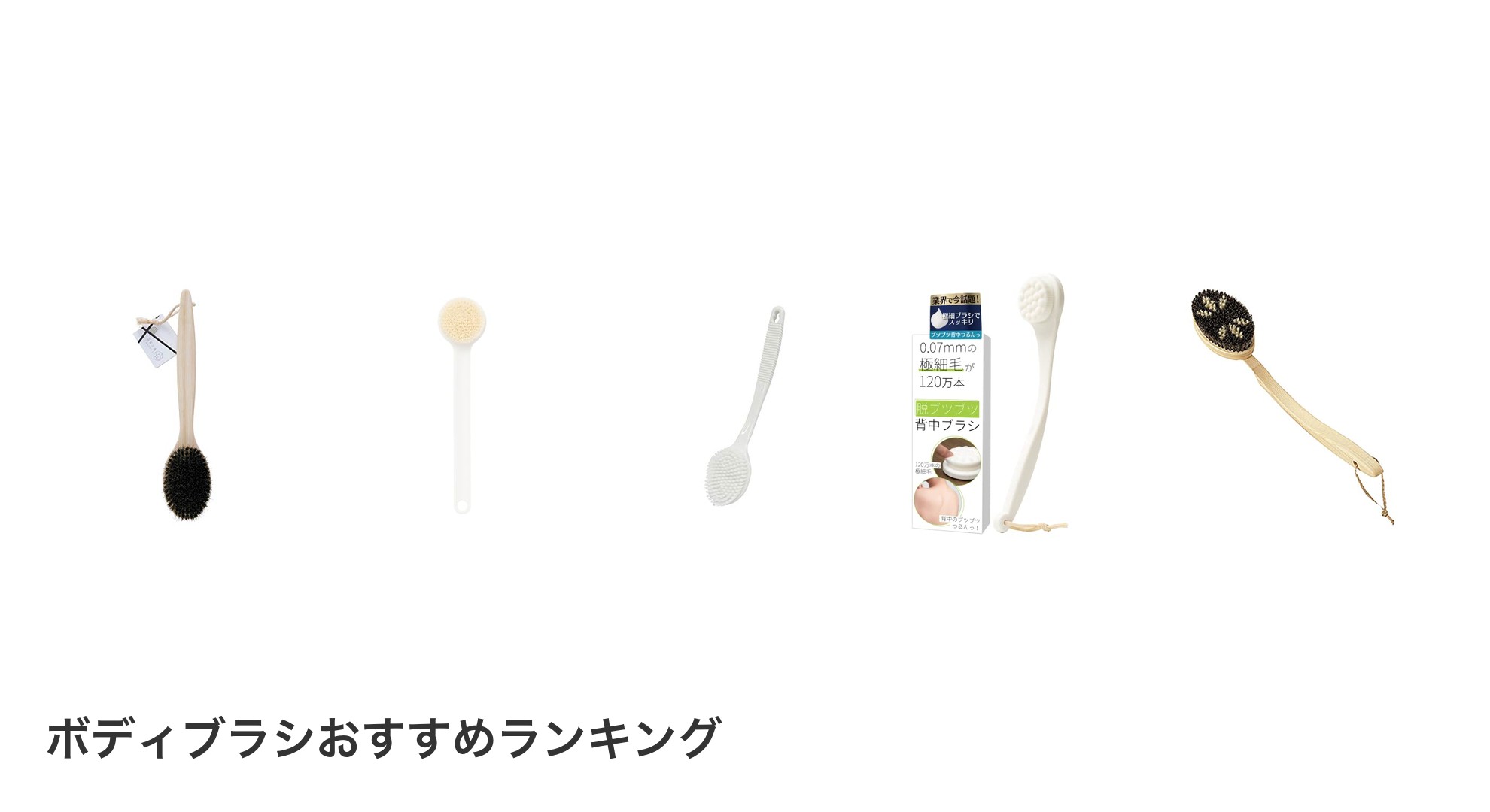 ボディブラシのおすすめランキング