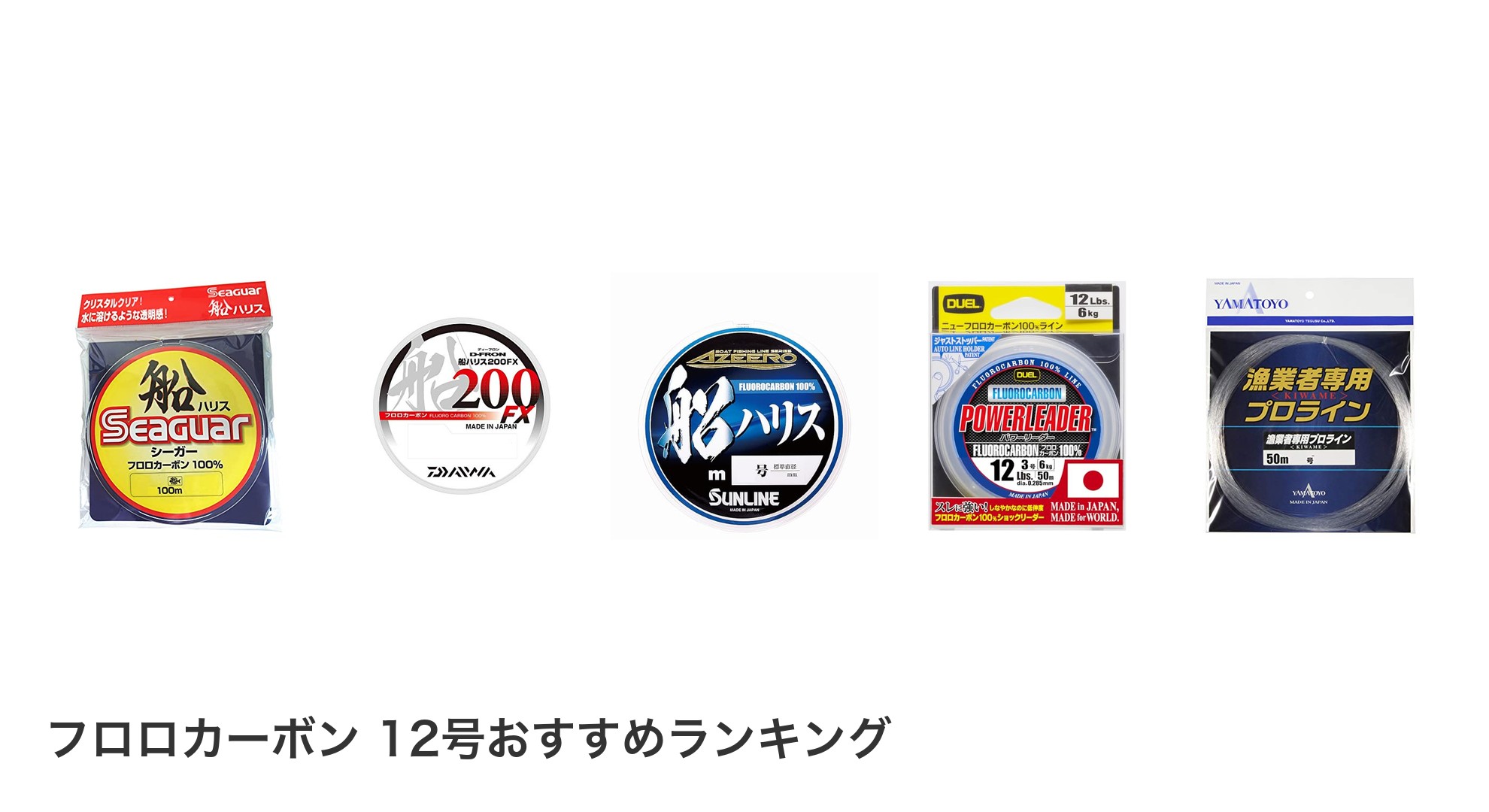 フロロカーボン 12号のおすすめランキング