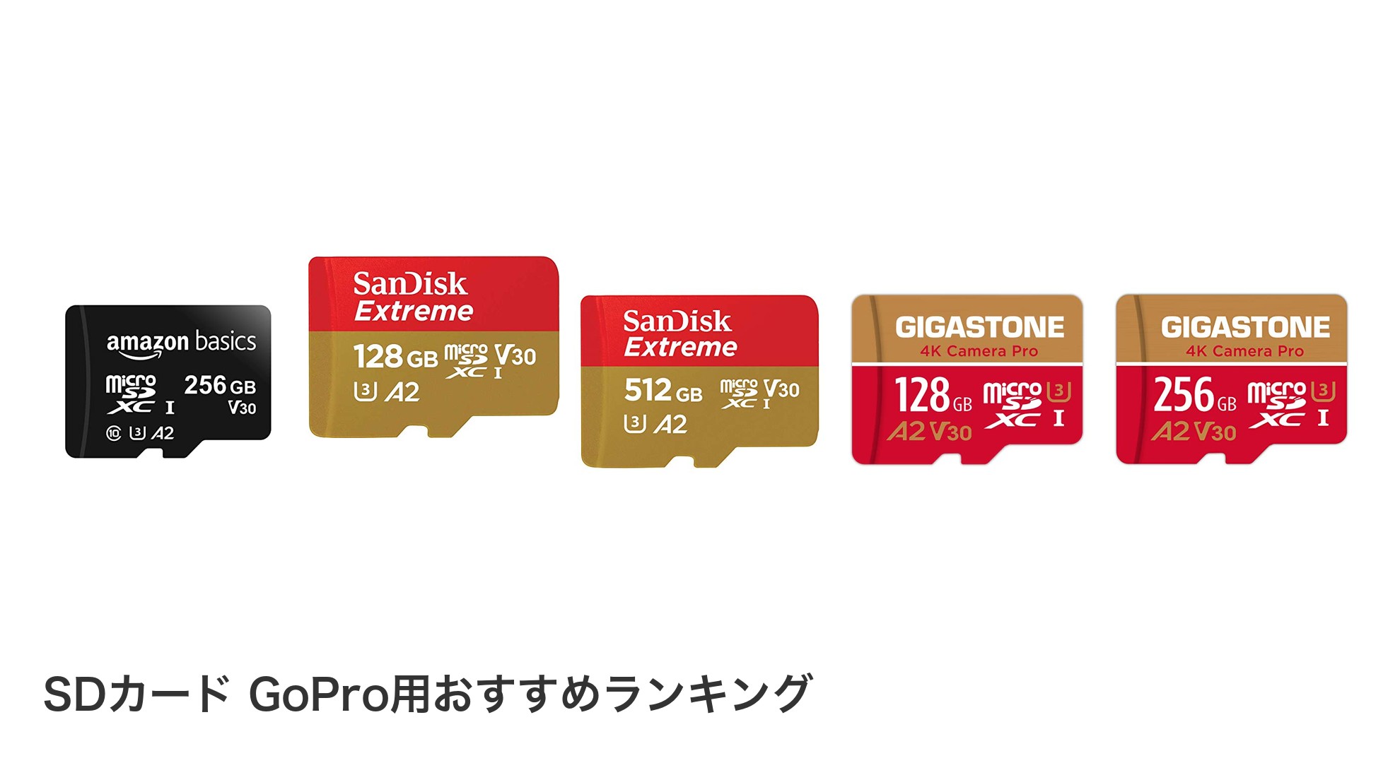SDカード GoPro用のおすすめランキング