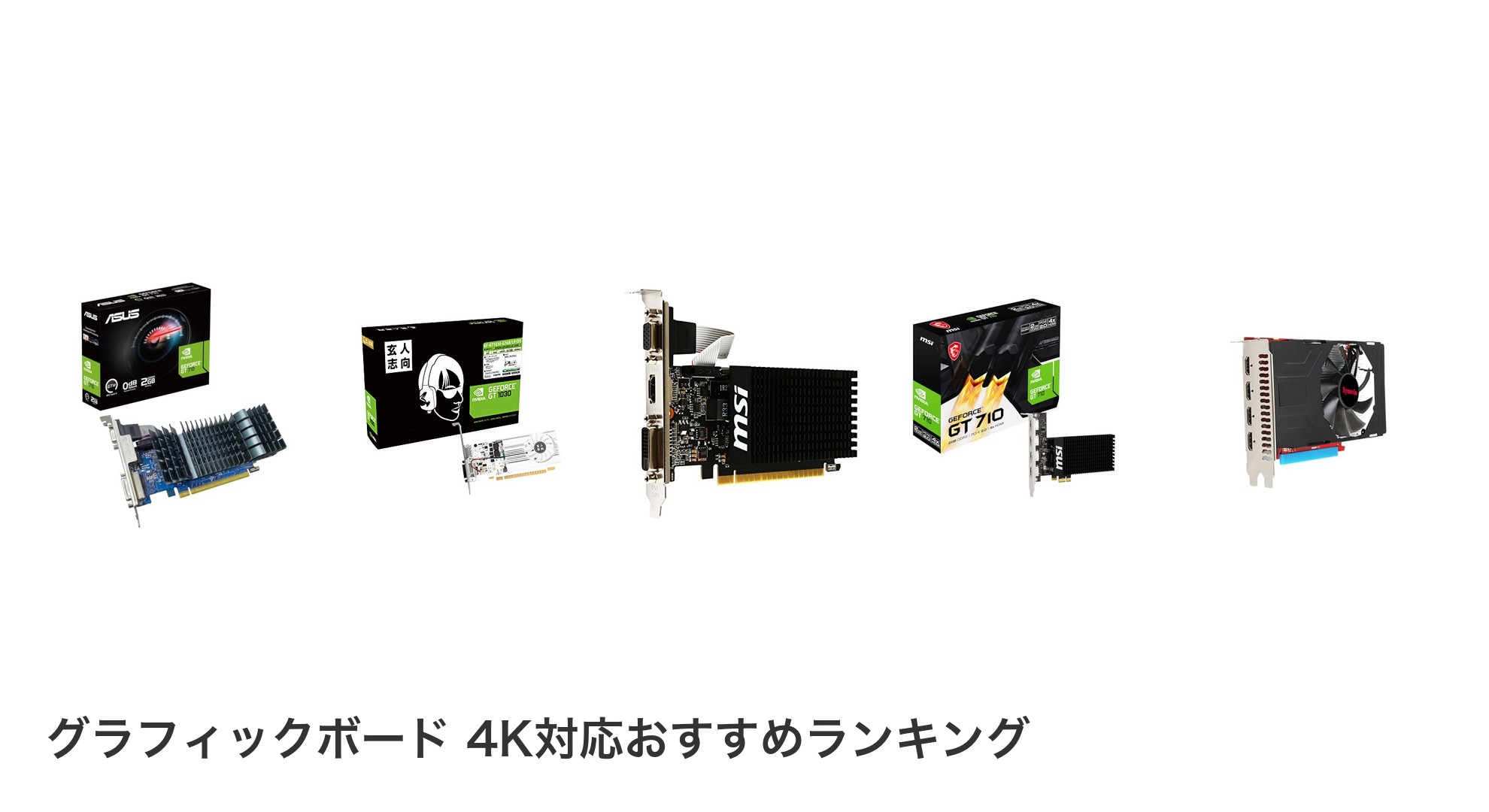 グラフィックボード 4K対応のおすすめランキング
