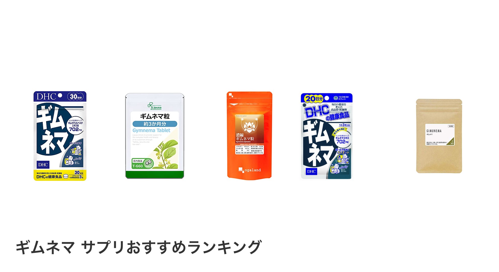 ギムネマ サプリのおすすめランキング