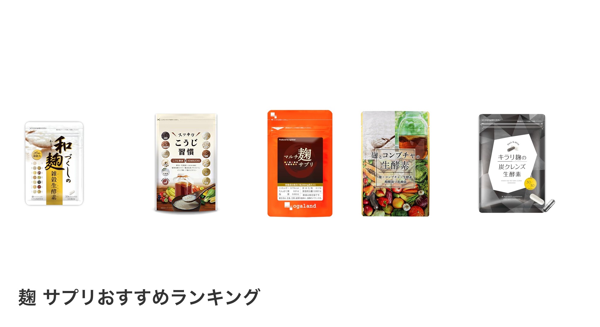 麹 サプリのおすすめランキング