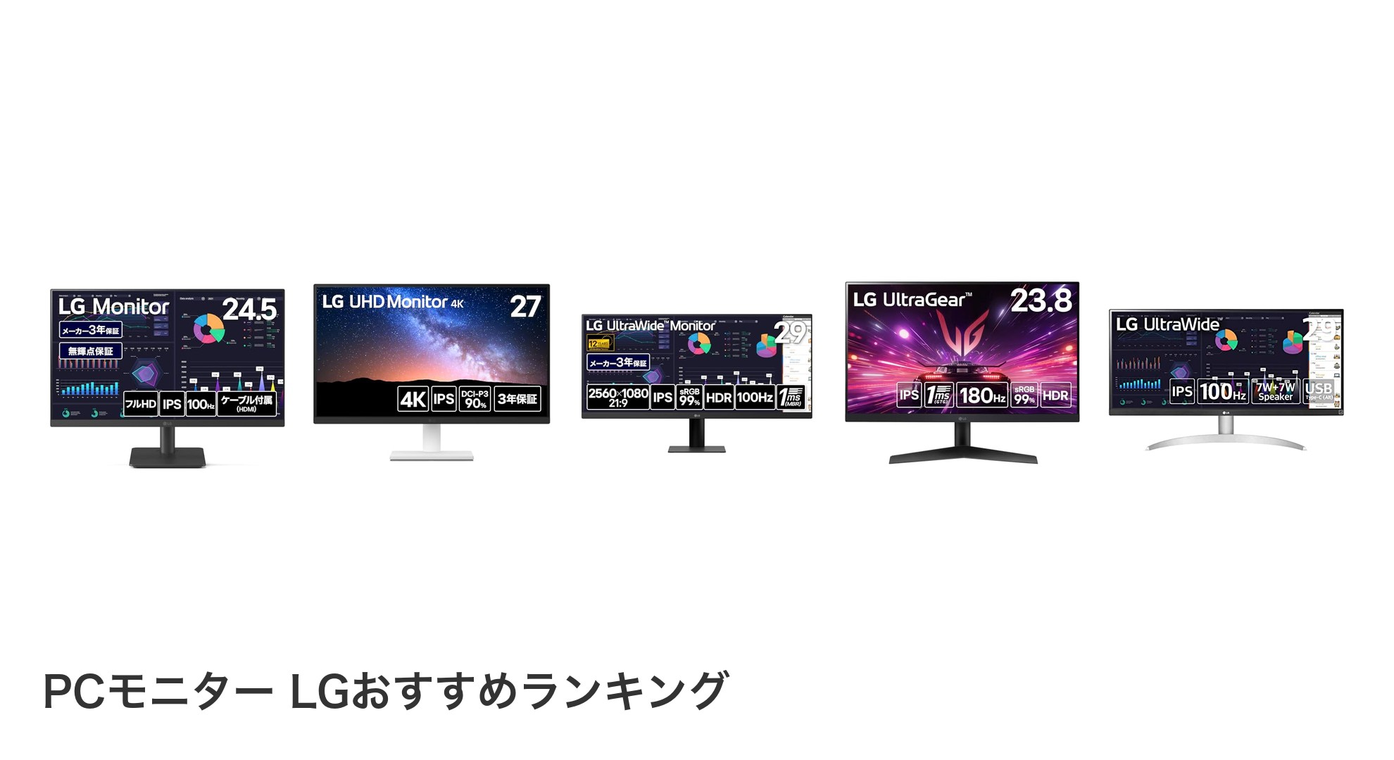 PCモニター LGのおすすめランキング