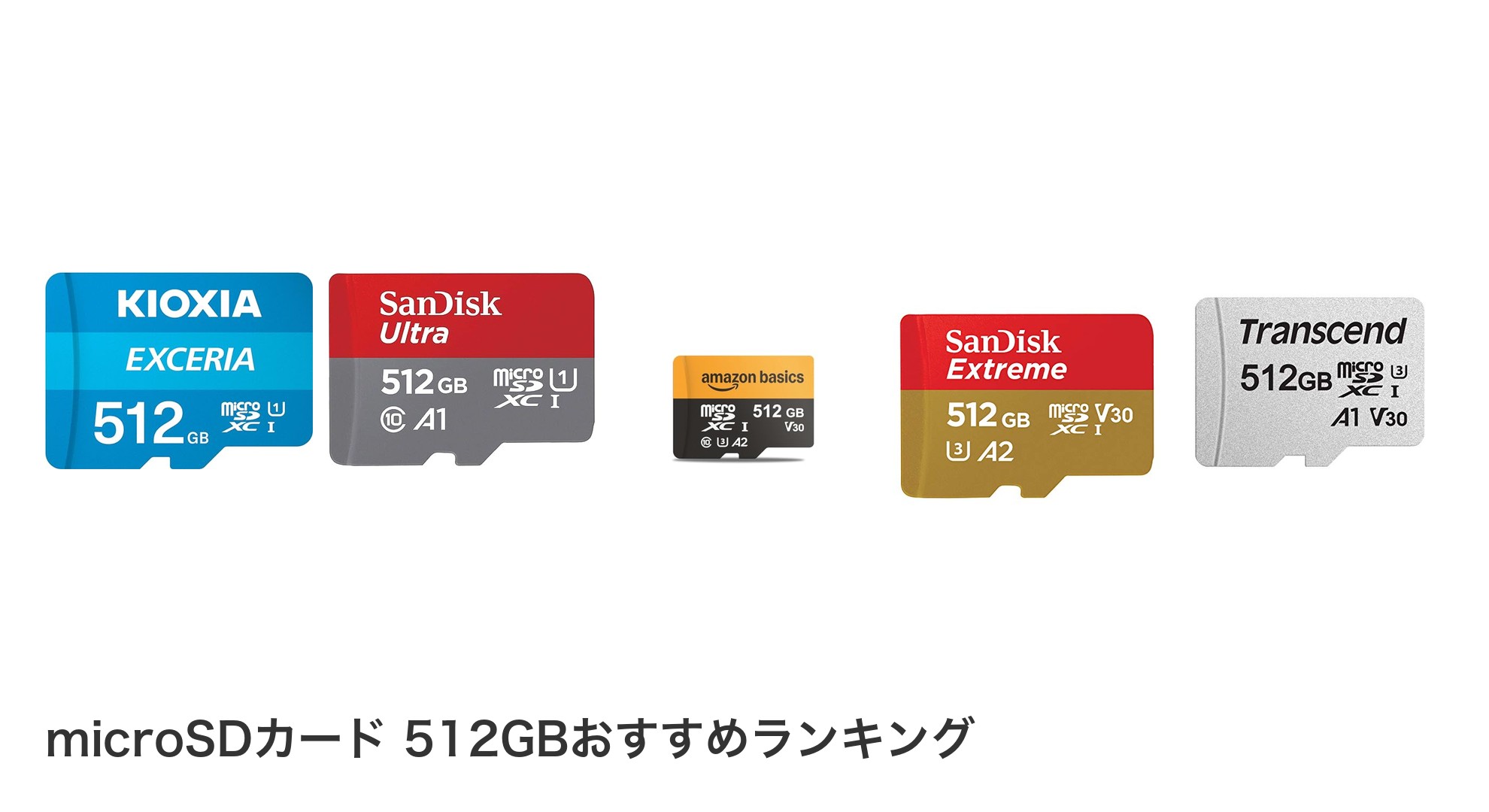 microSDカード 512GBのおすすめランキング