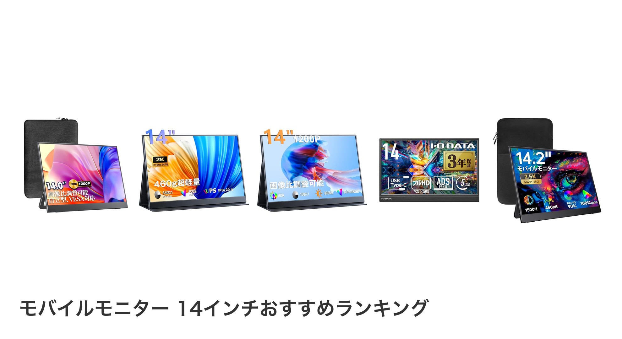 モバイルモニター 14インチのおすすめランキング