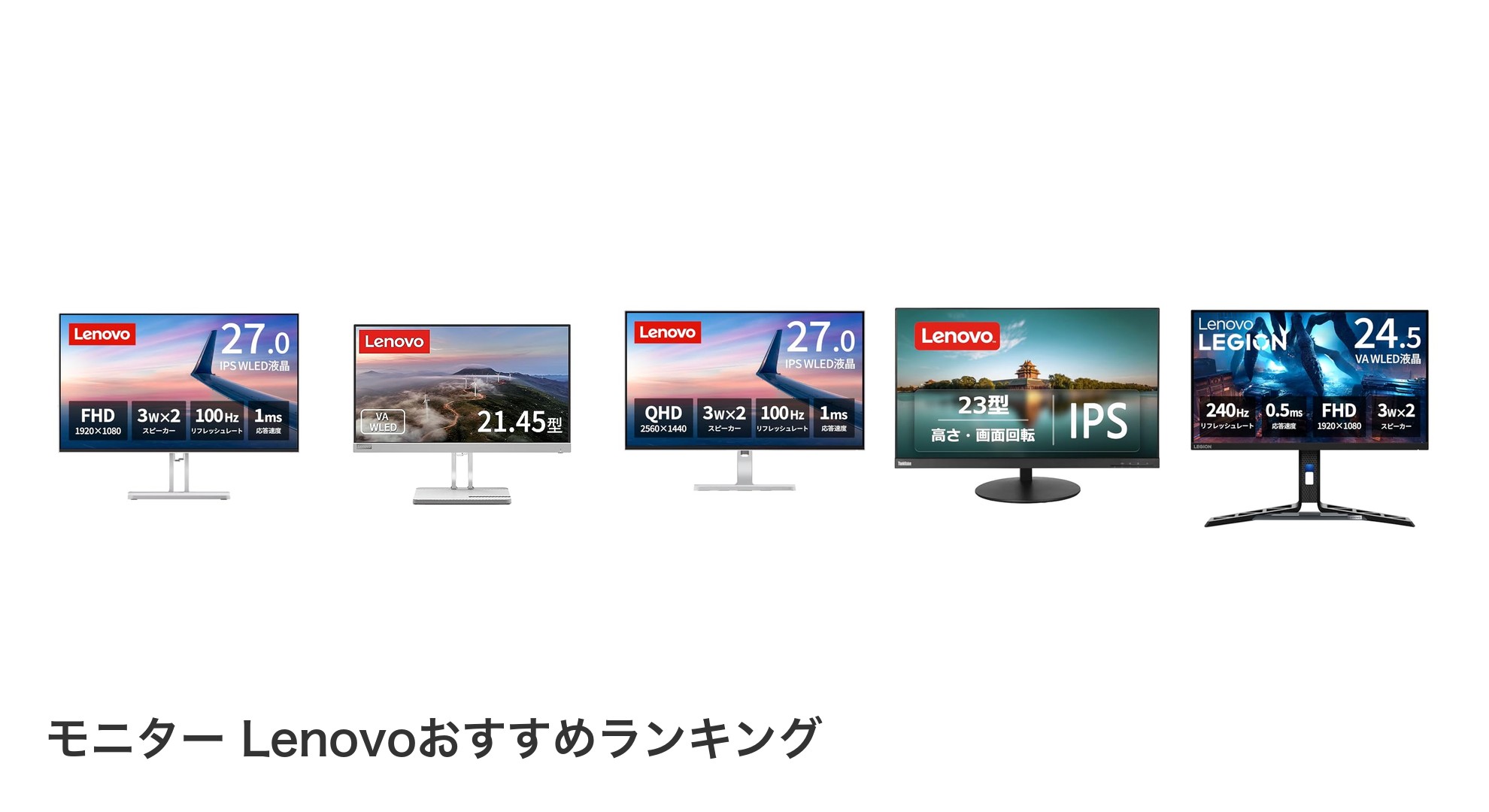 モニター Lenovoのおすすめランキング