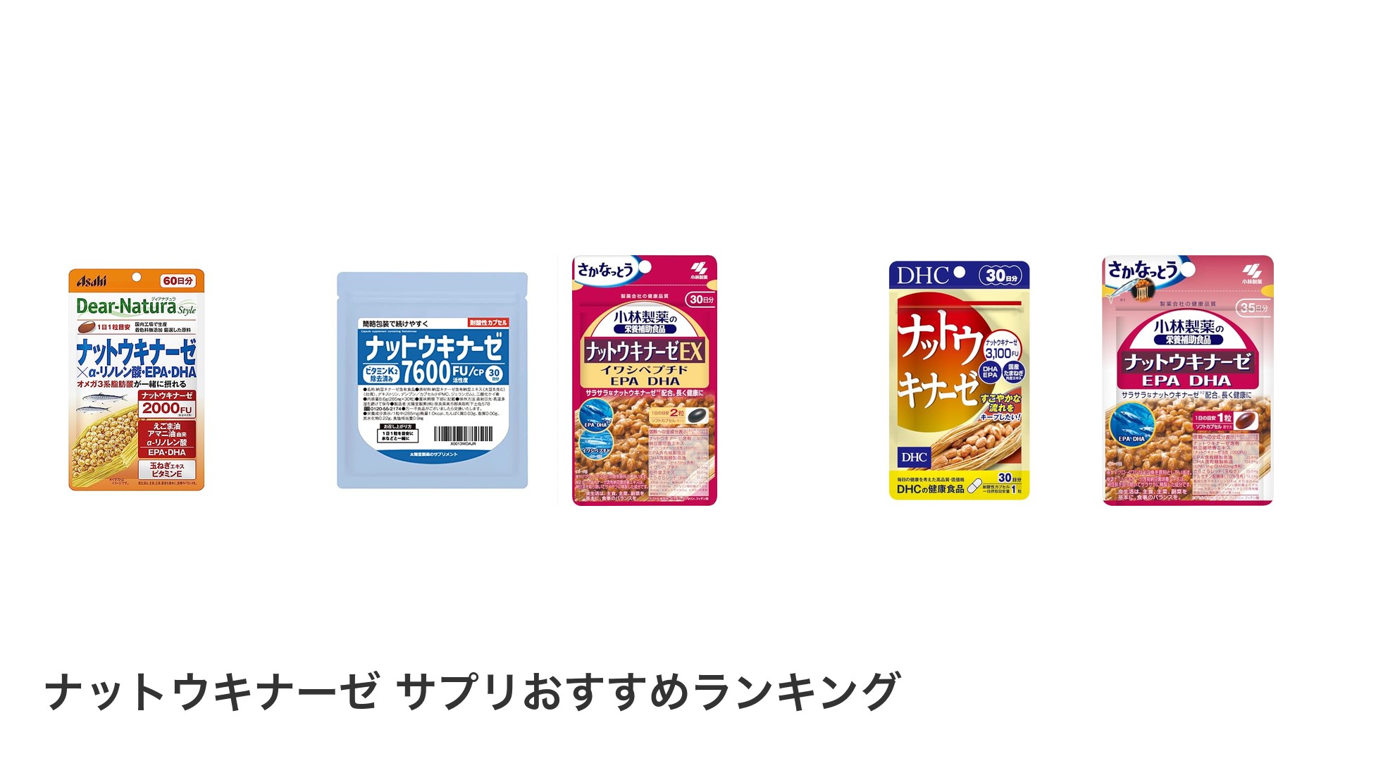ナットウキナーゼ サプリのおすすめランキング